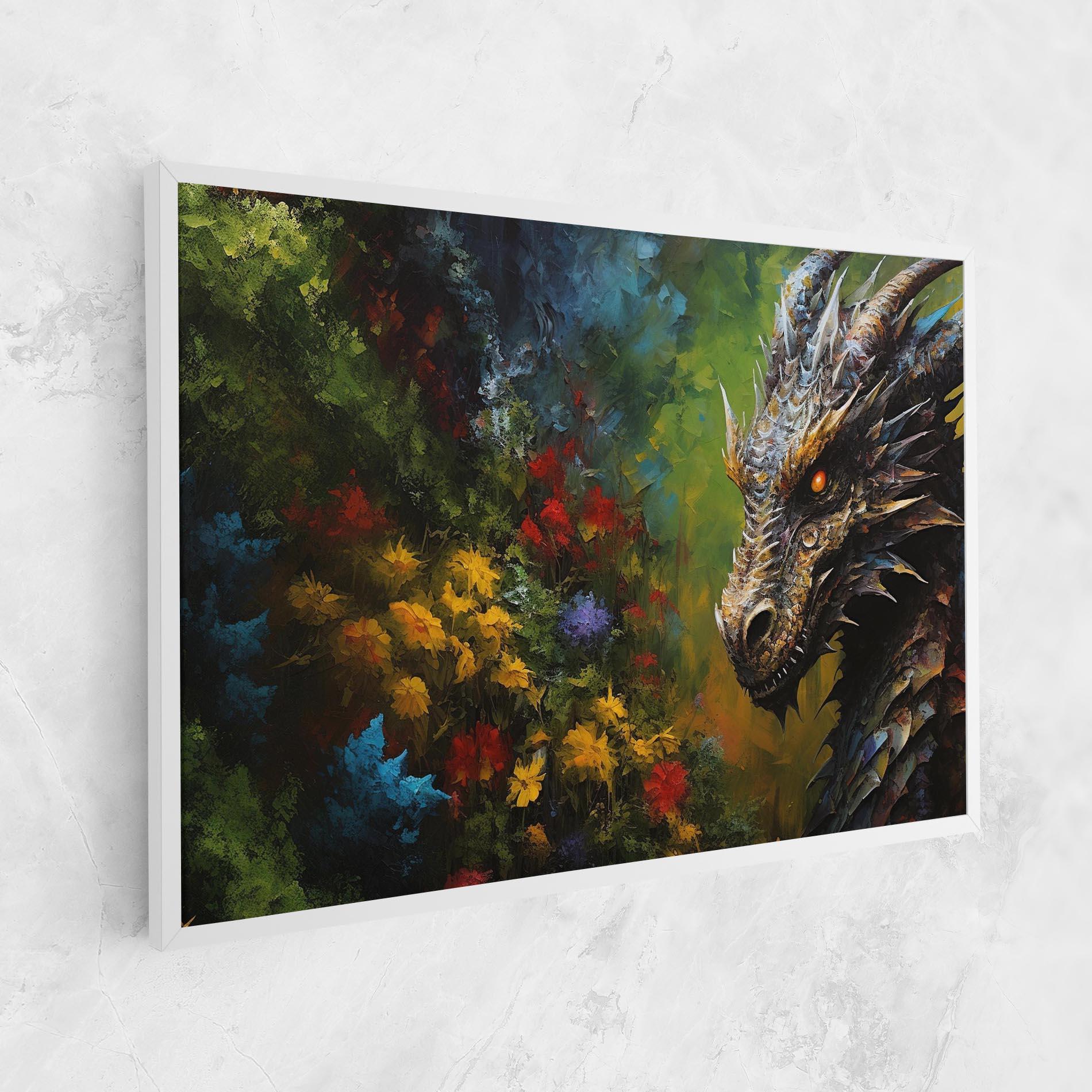 Leinwandbild Dragon In Nature mockup 1