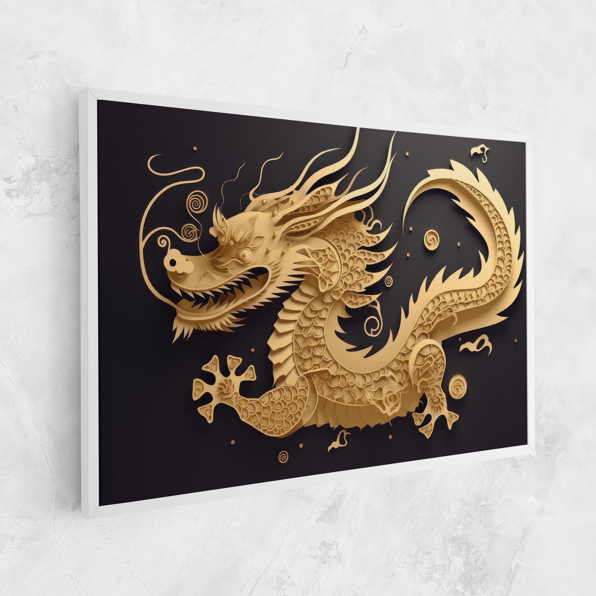 Leinwandbild Dragon Zodiac Sign mockup 1