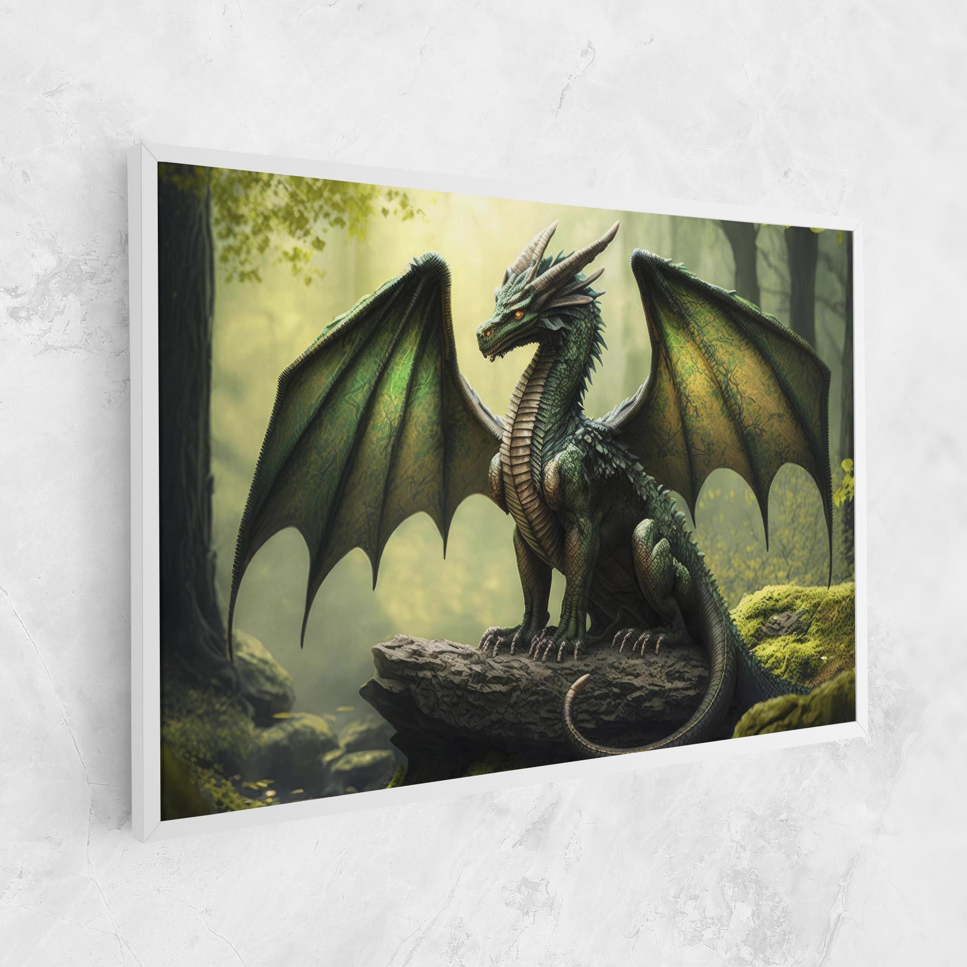 Leinwandbild Green Dragon mockup 1