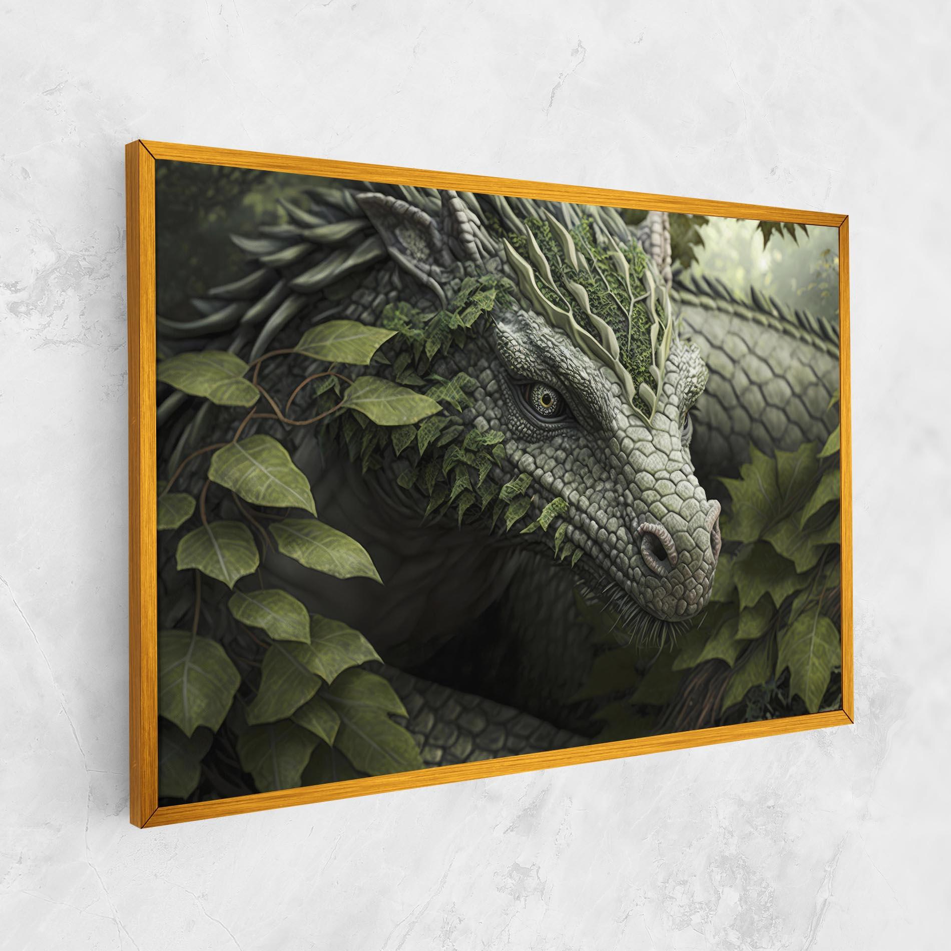 Leinwandbild Ancient Forest Dragon mockup 1
