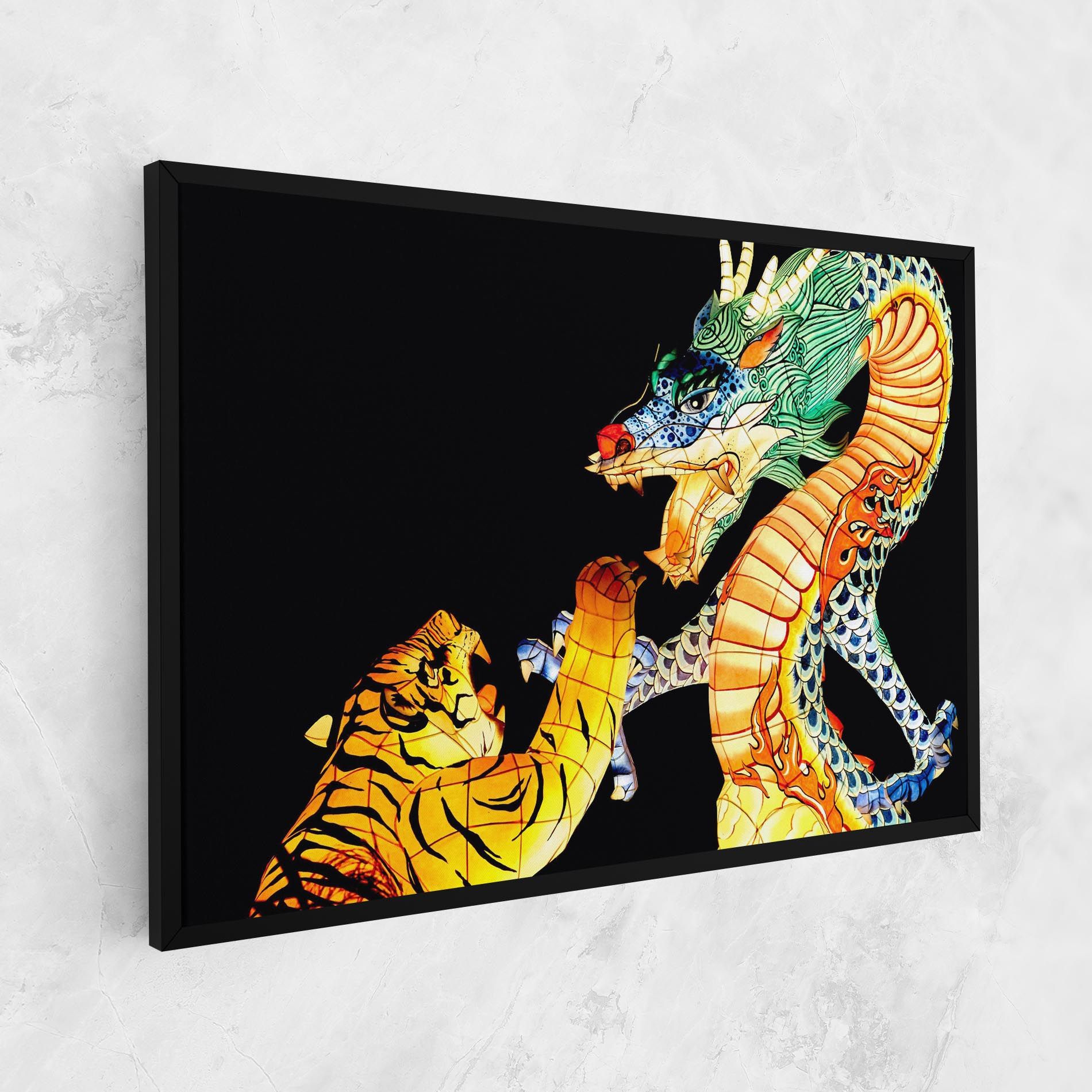 Chinese Dragon And Tiger mockup 1