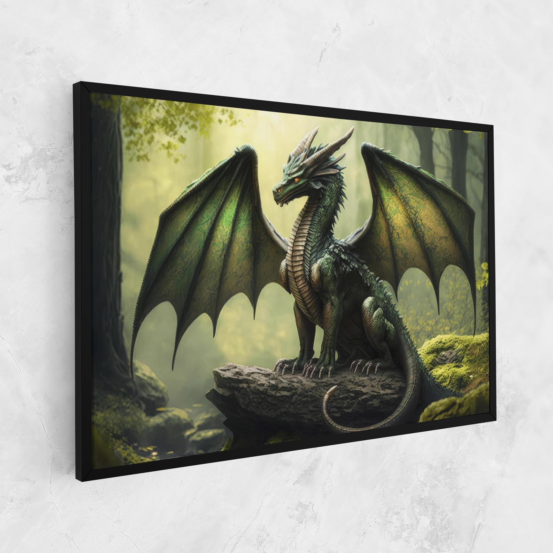 Leinwandbild Green Dragon mockup 1