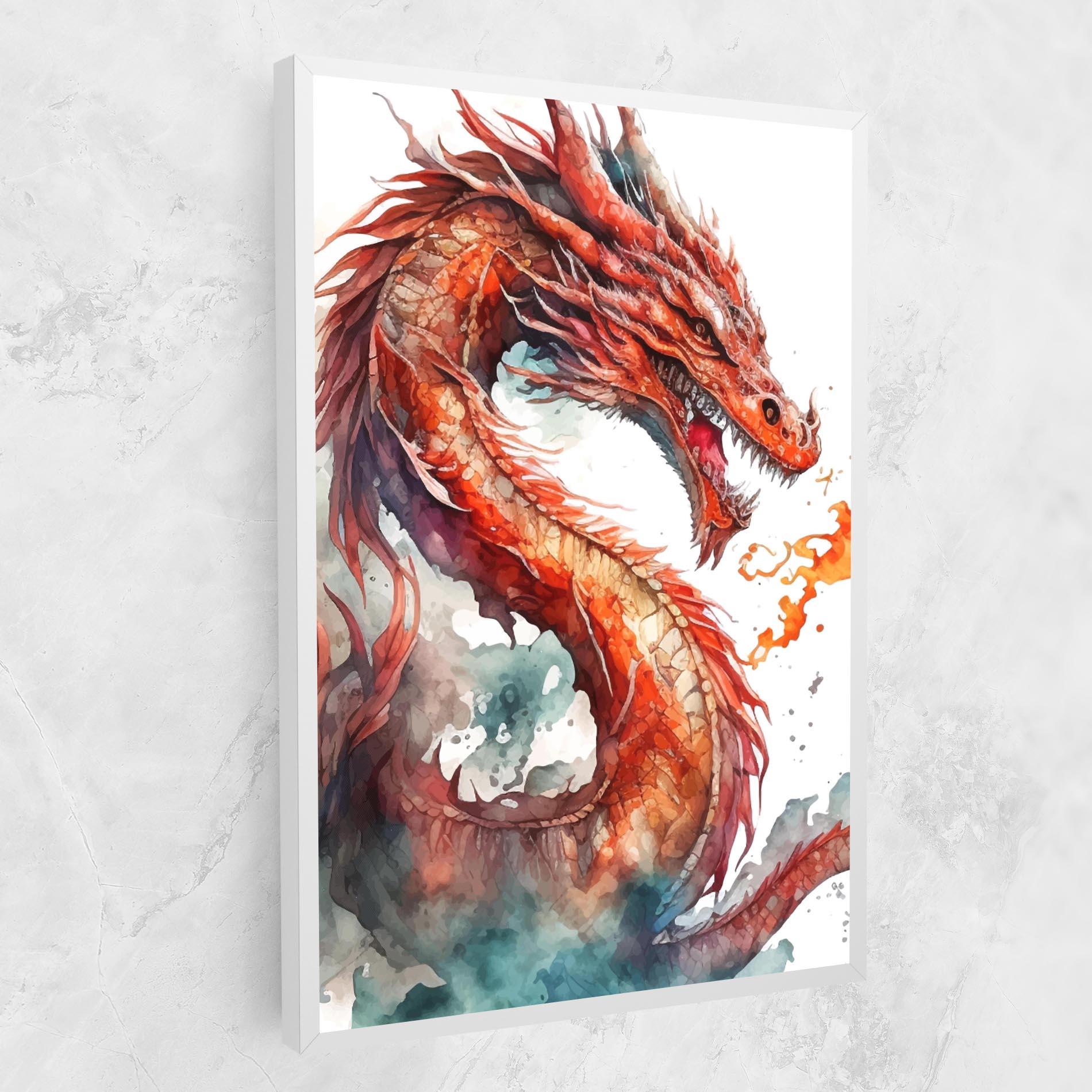 Leinwandbild Fire Dragon mockup 1