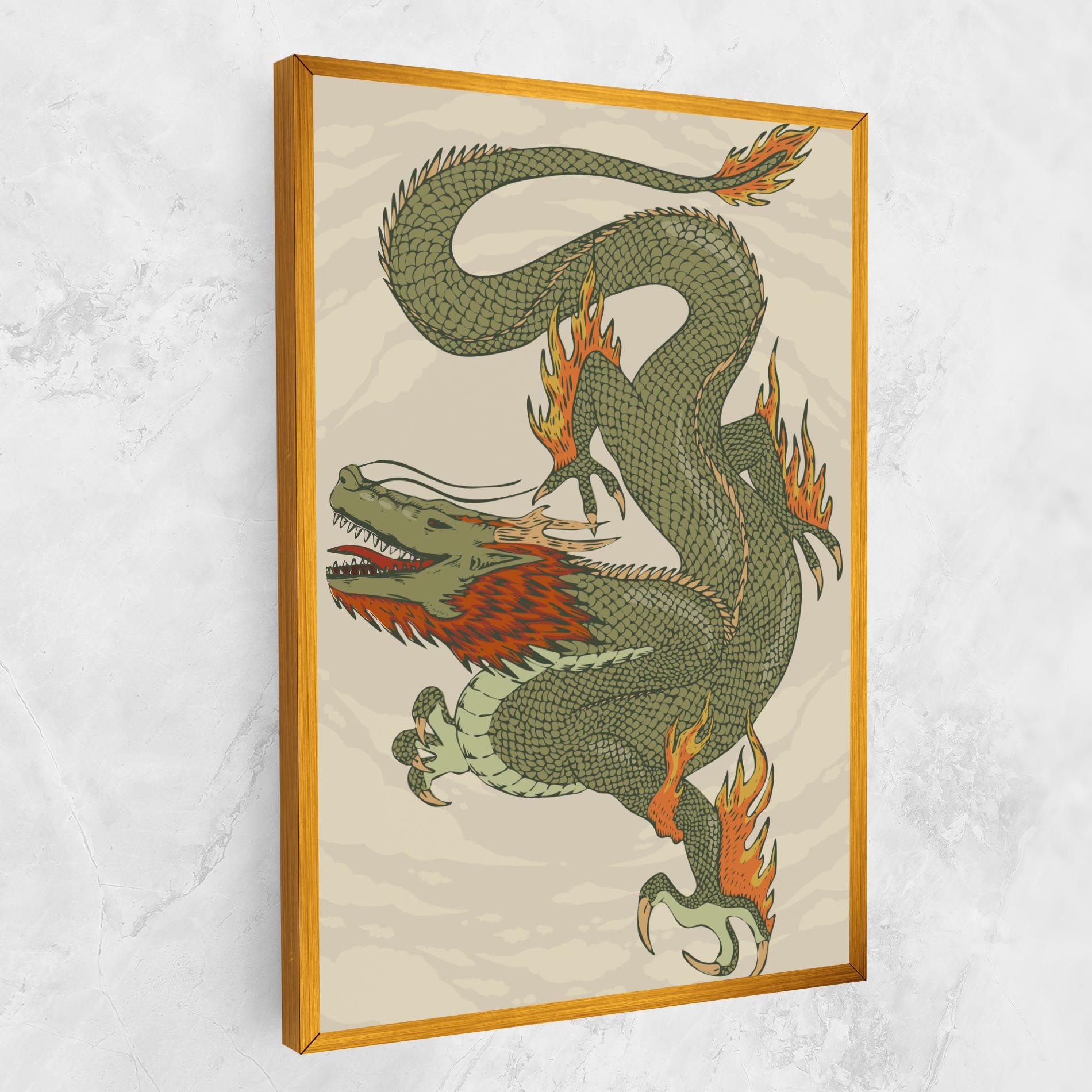 Chinese Dragon Green mockup 1