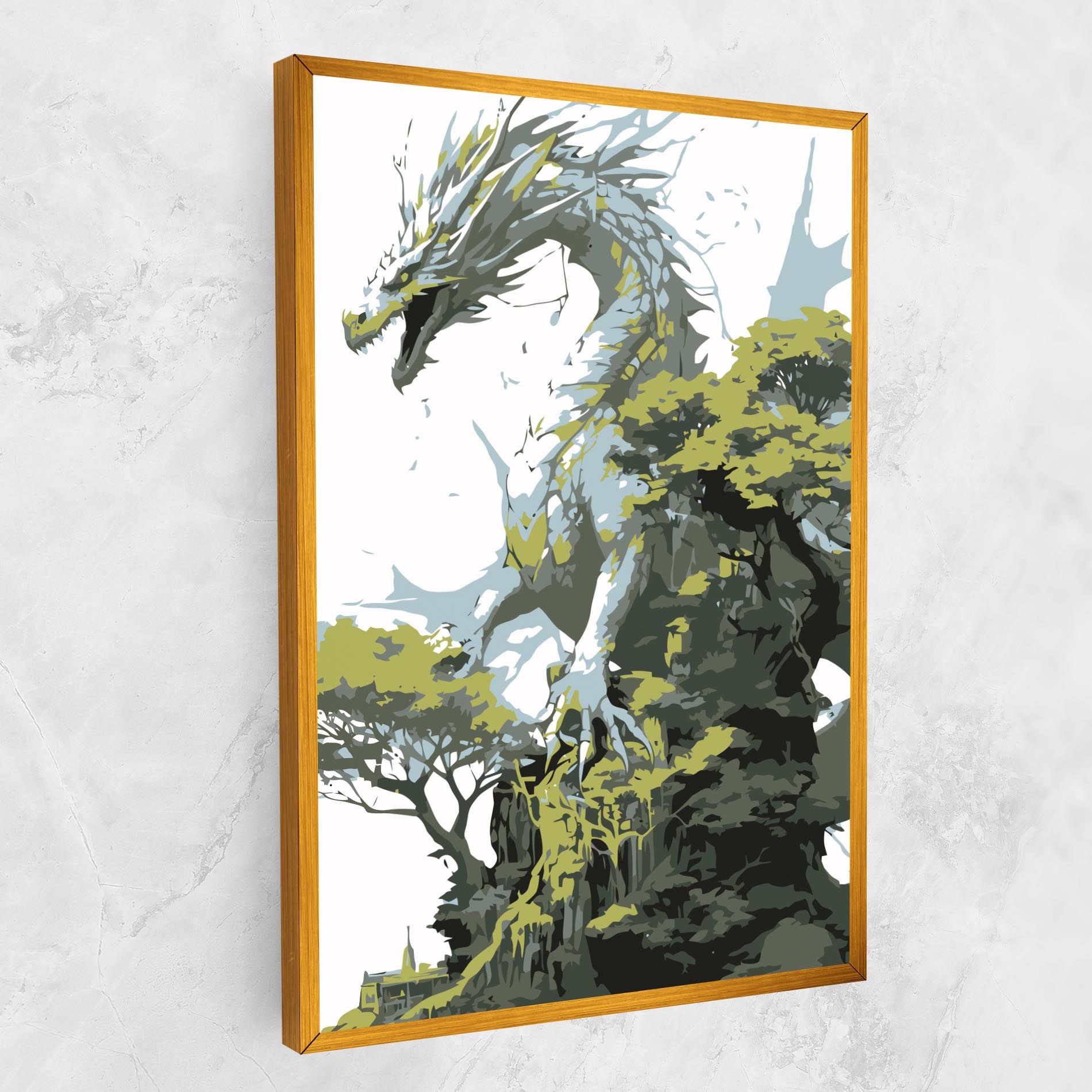 Grey Nature Dragon mockup 1