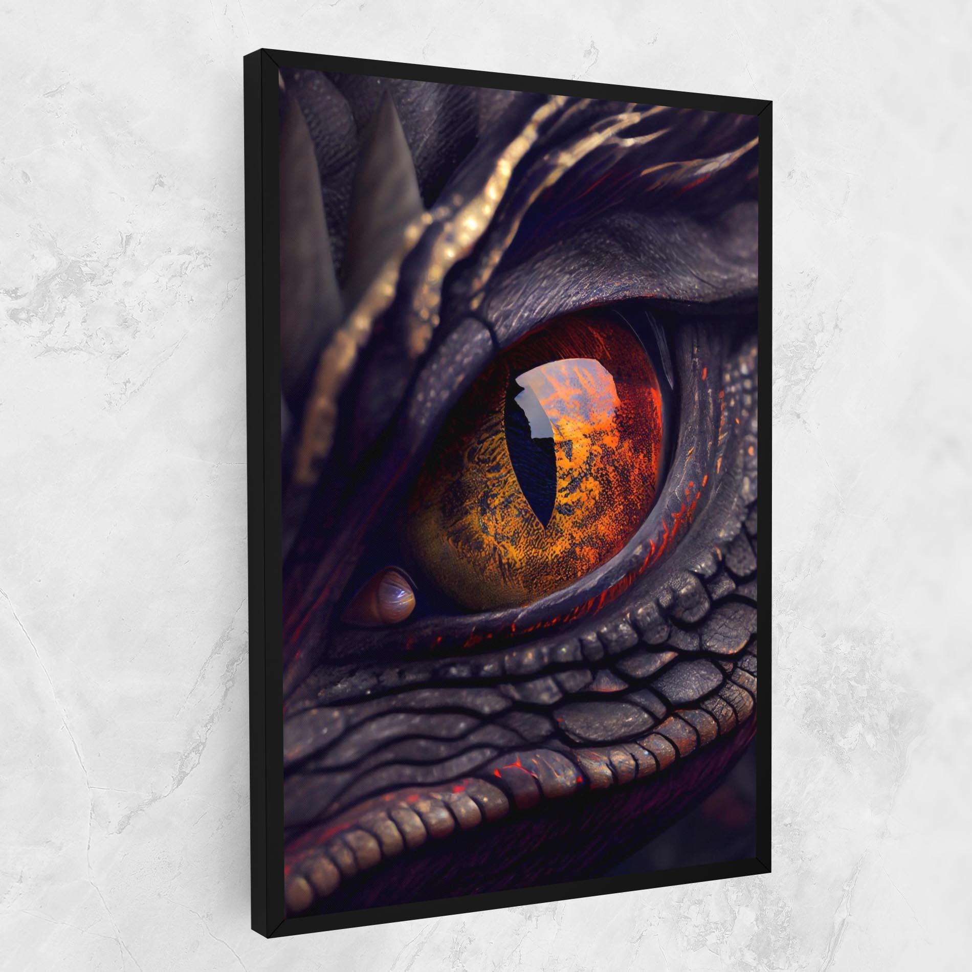 Leinwandbild Close Up Red Eye Dragon mockup 1