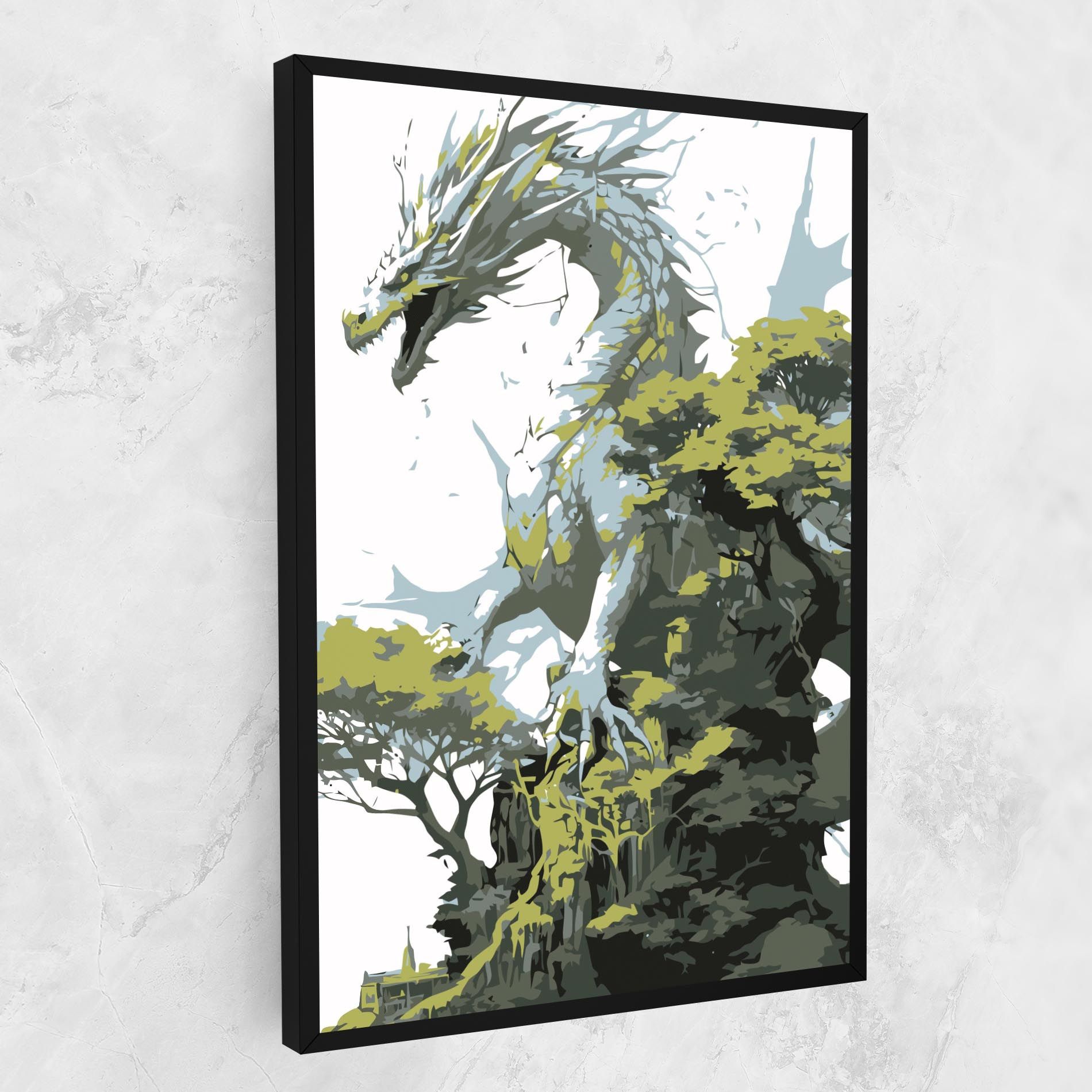 Grey Nature Dragon mockup 1