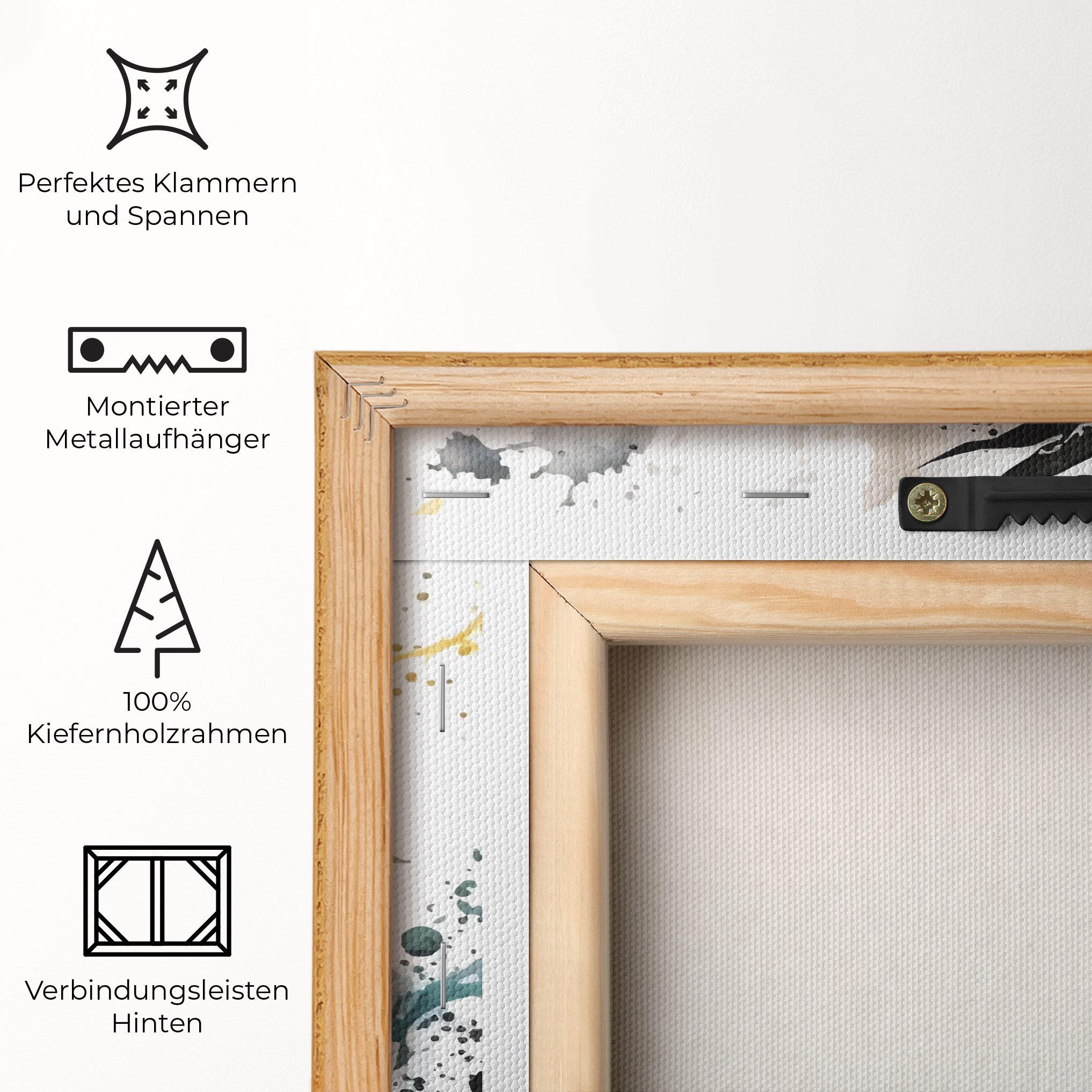 Leinwandbild Black Dragon Art mockup 5