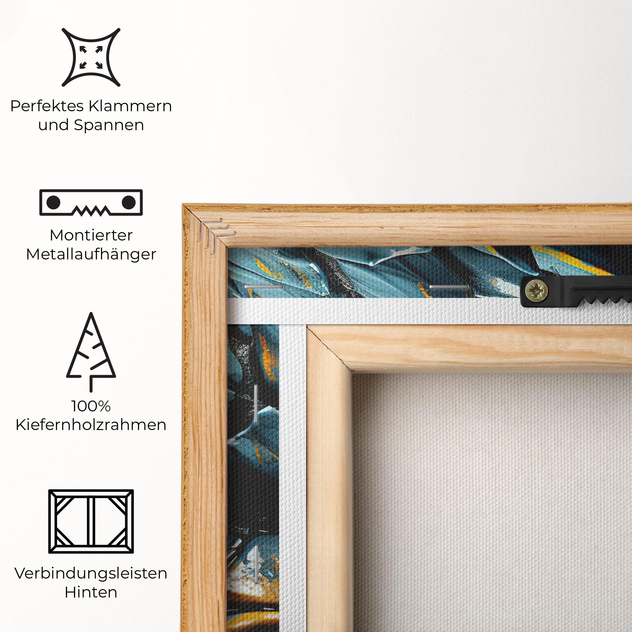 Leinwandbild Yellow Dragon Eye mockup 5