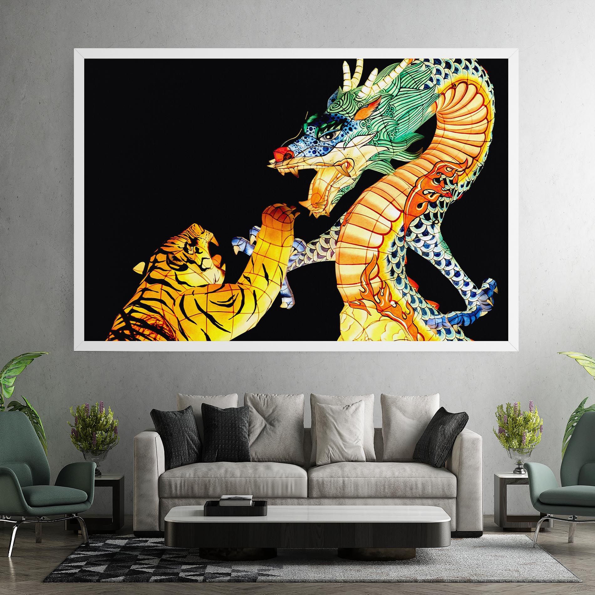 Chinese Dragon And Tiger mockup 7
