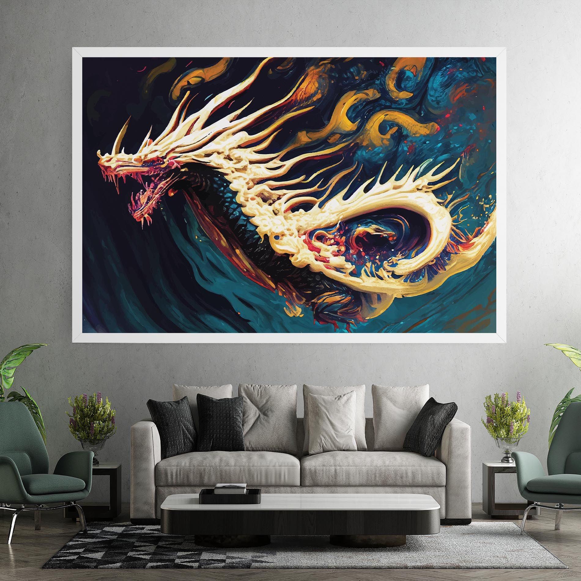 Flying Acrylic Dragon mockup 7