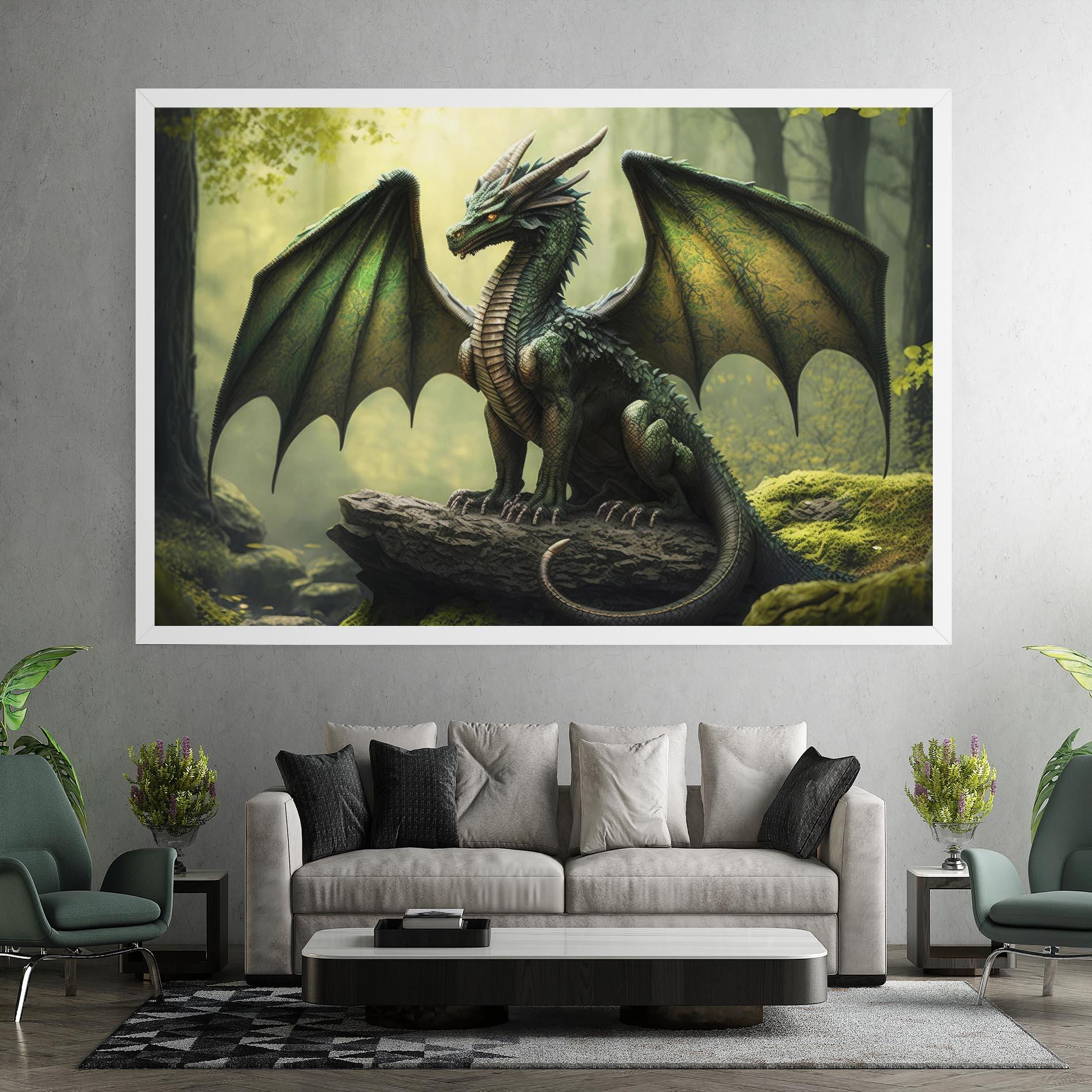 Leinwandbild Green Dragon mockup 7
