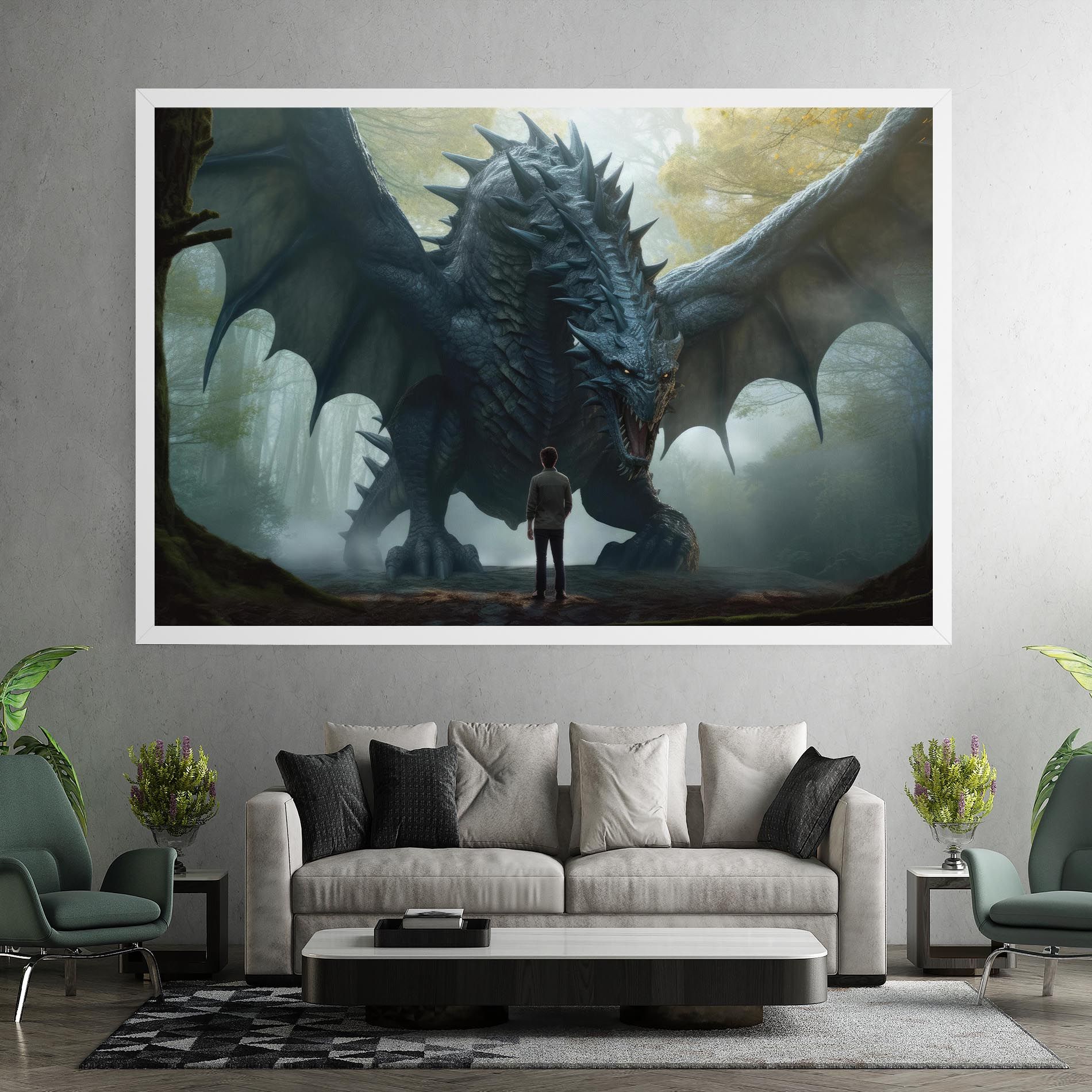 Huge Dragon Fantasy mockup 7