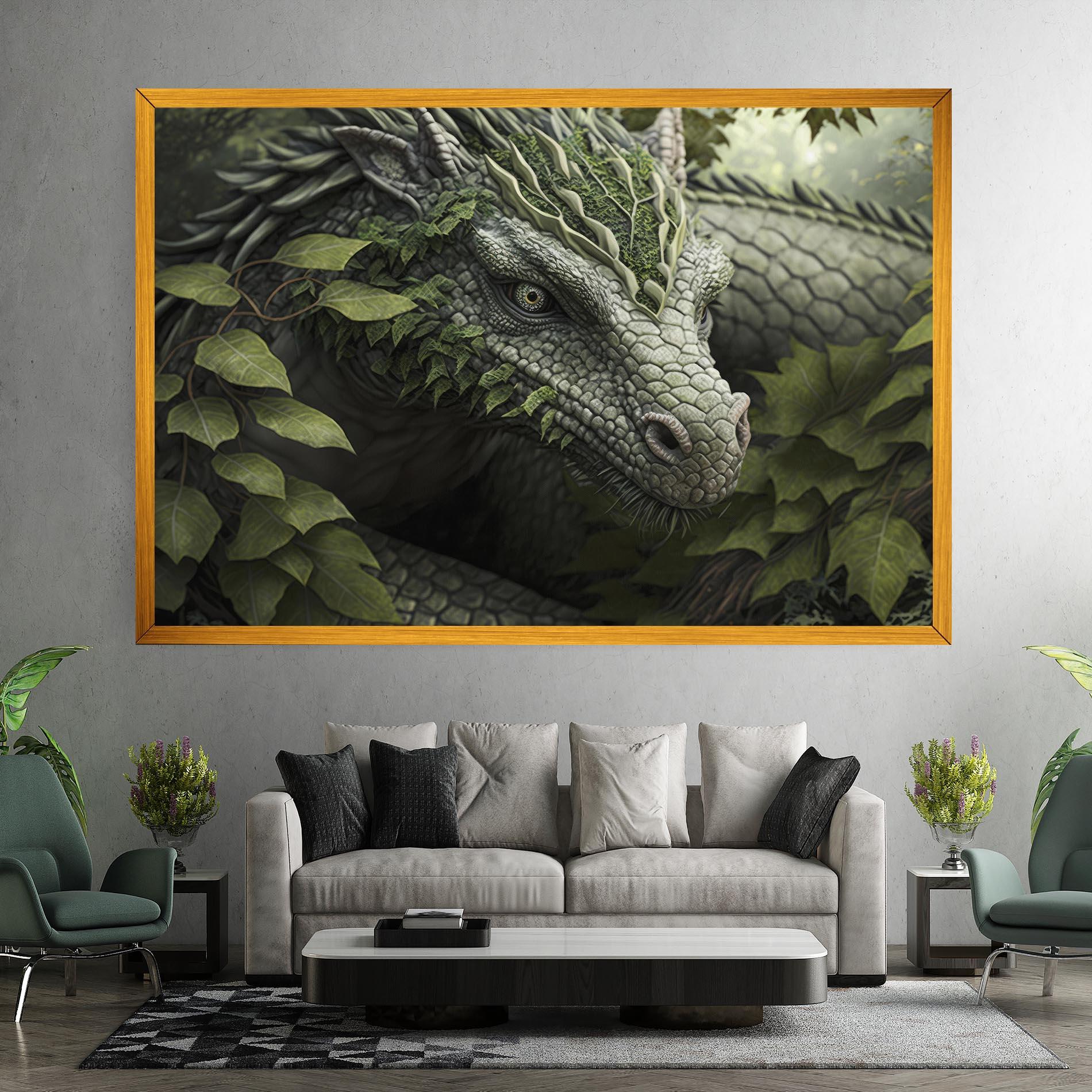 Leinwandbild Ancient Forest Dragon mockup 7