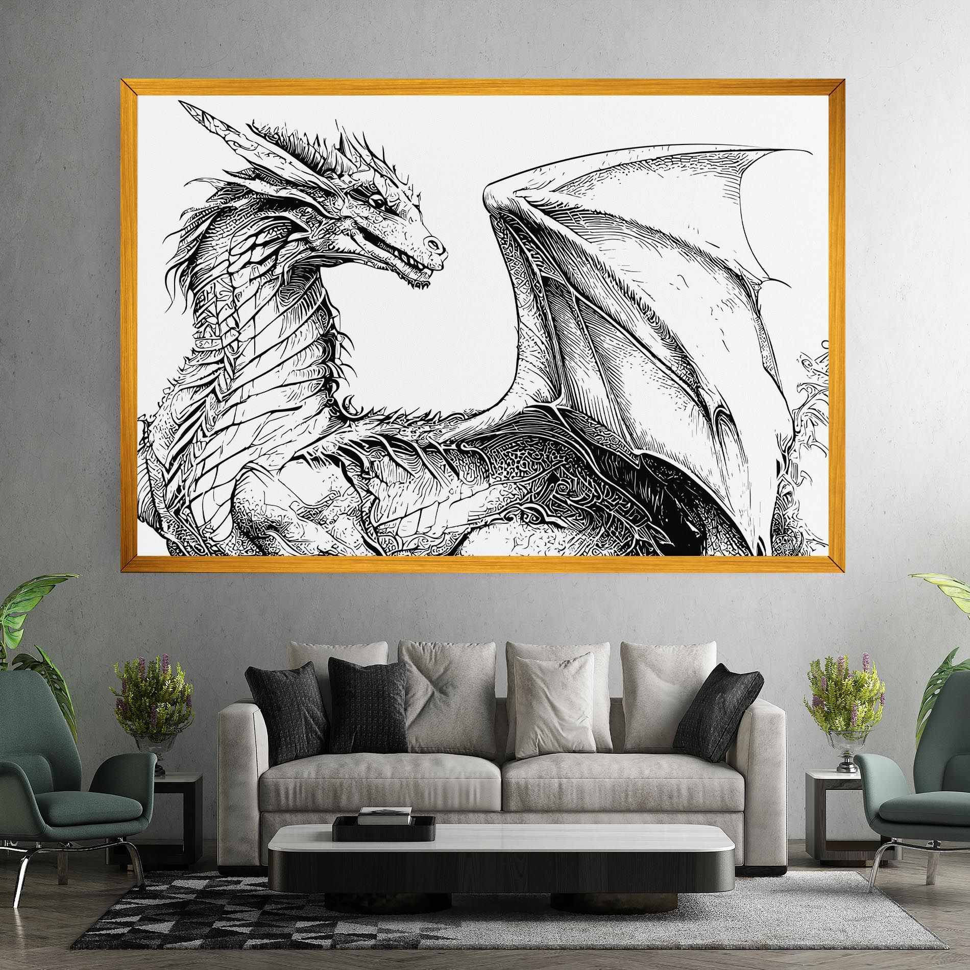 Dragon Sketch mockup 7