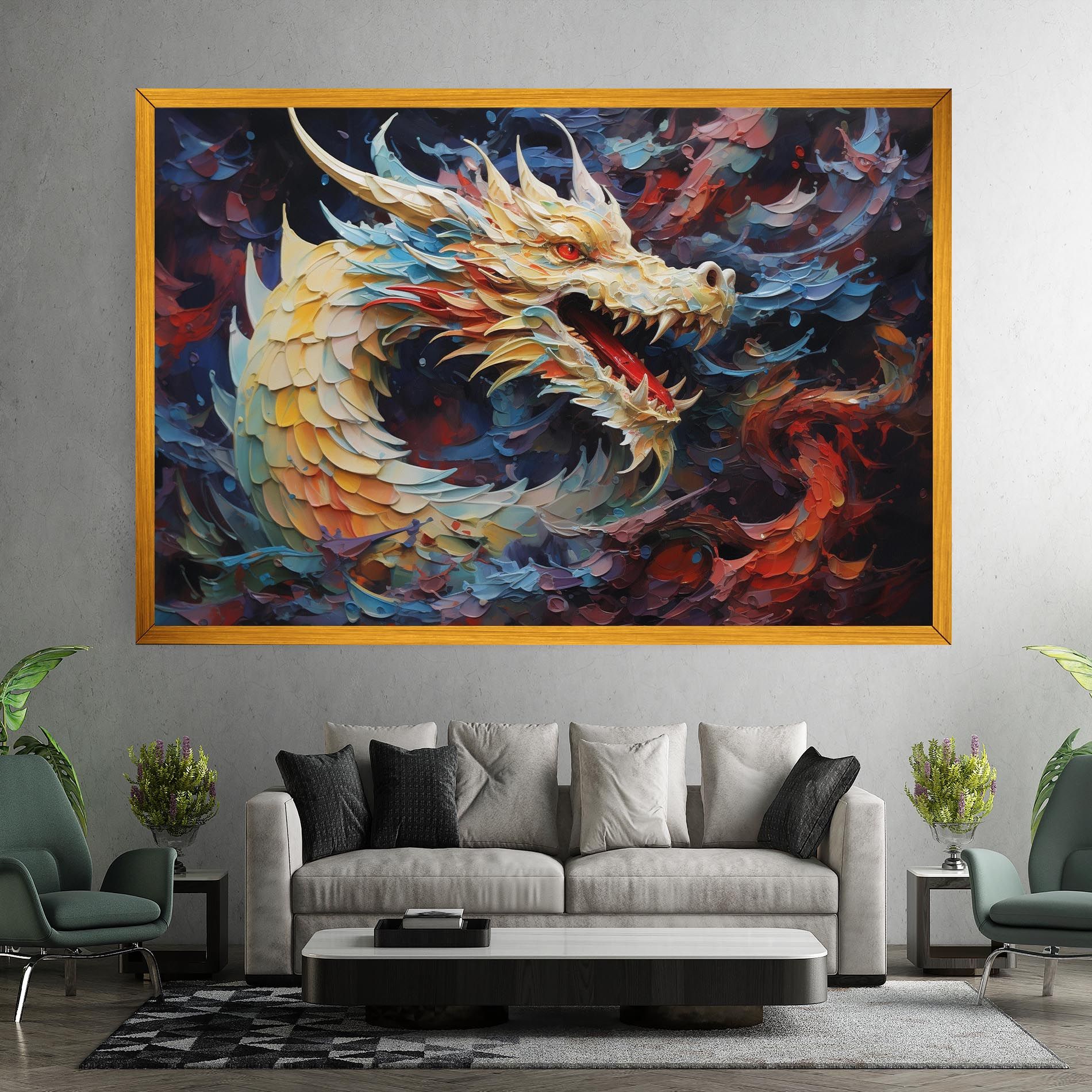 Fantasy Dragon Art mockup 7