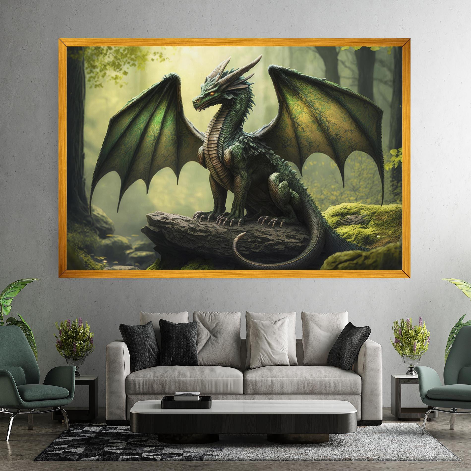 Leinwandbild Green Dragon mockup 7
