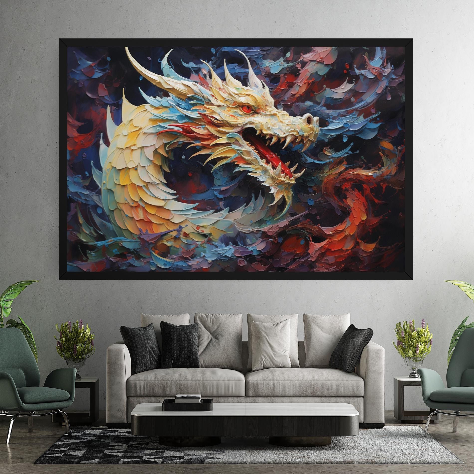 Fantasy Dragon Art mockup 7