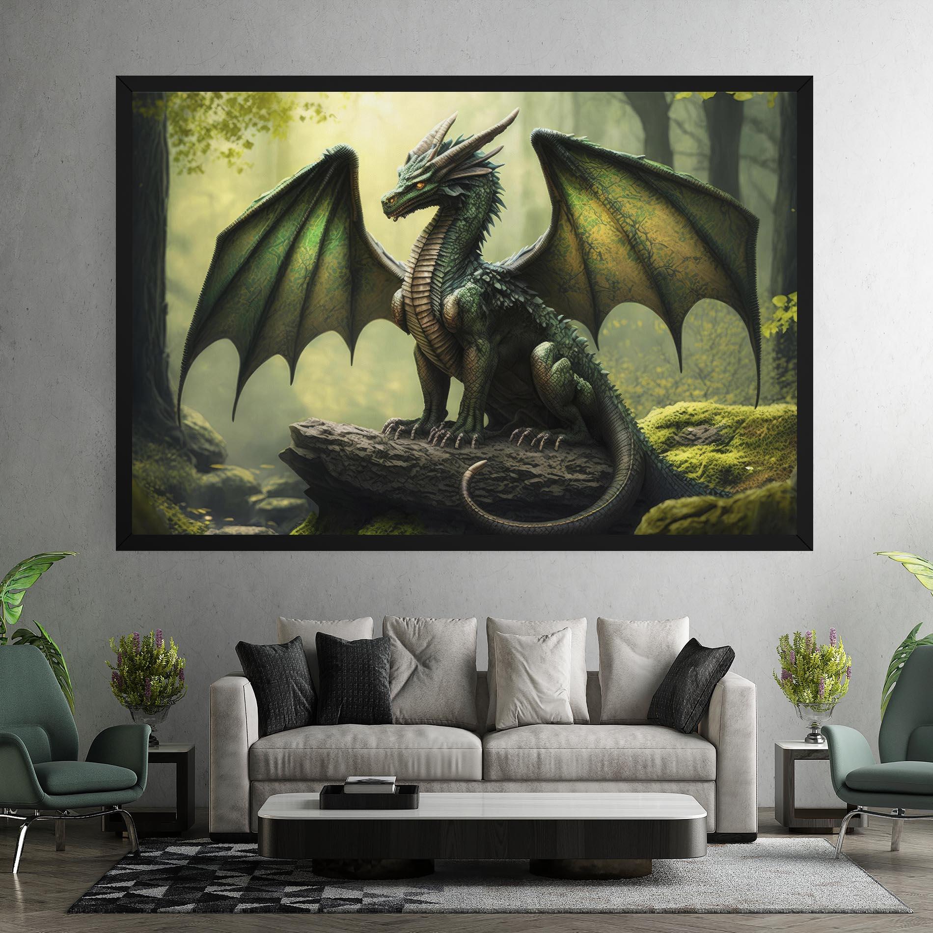 Leinwandbild Green Dragon mockup 7