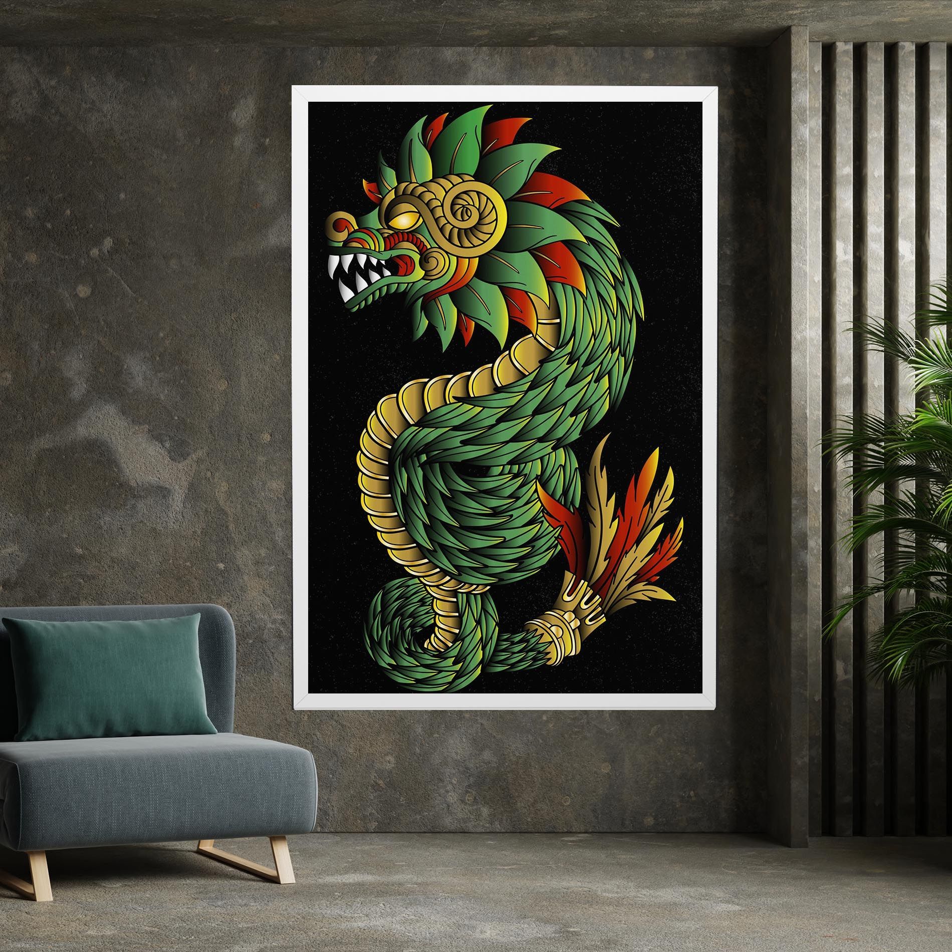 Green Yellow Dragon mockup 7