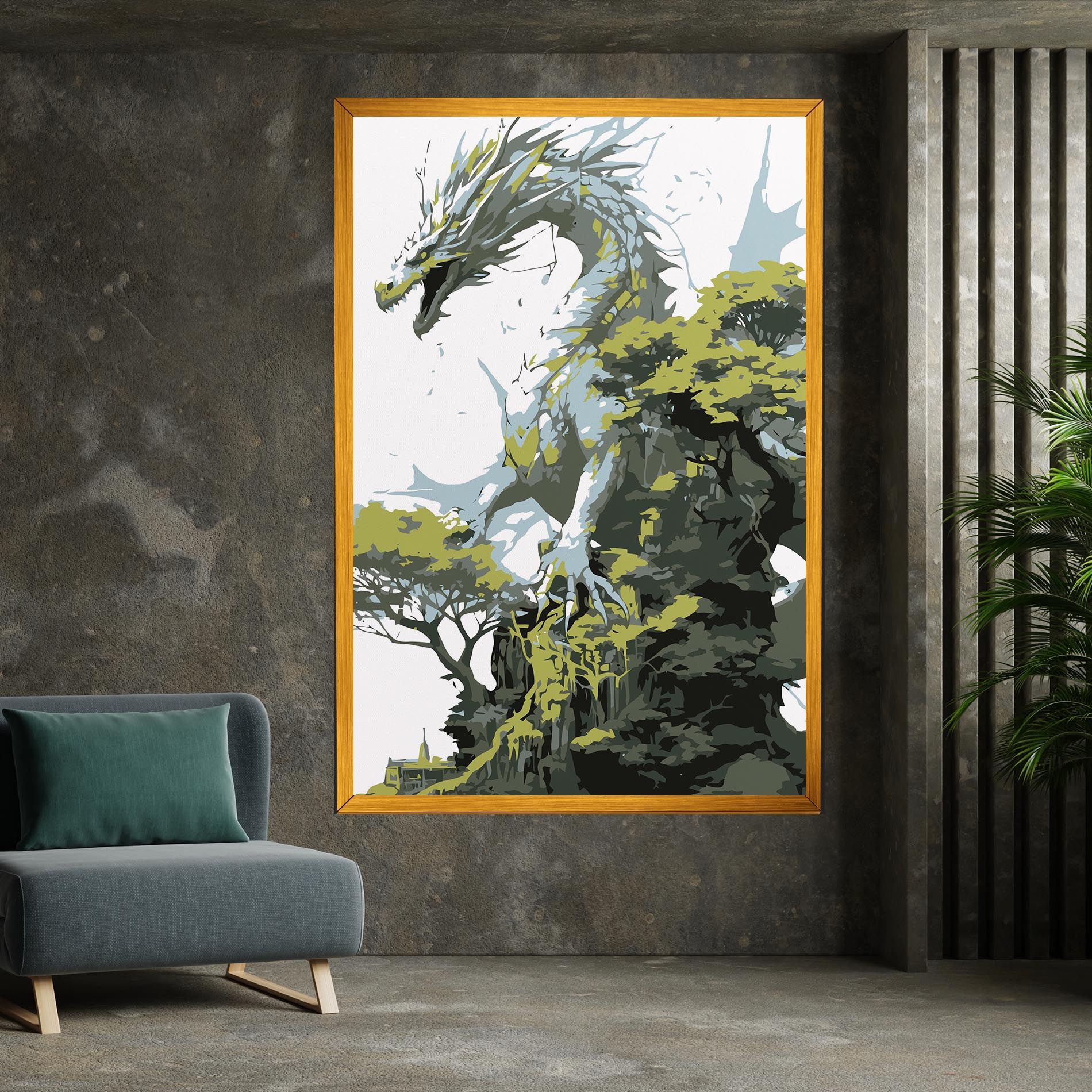 Grey Nature Dragon mockup 7