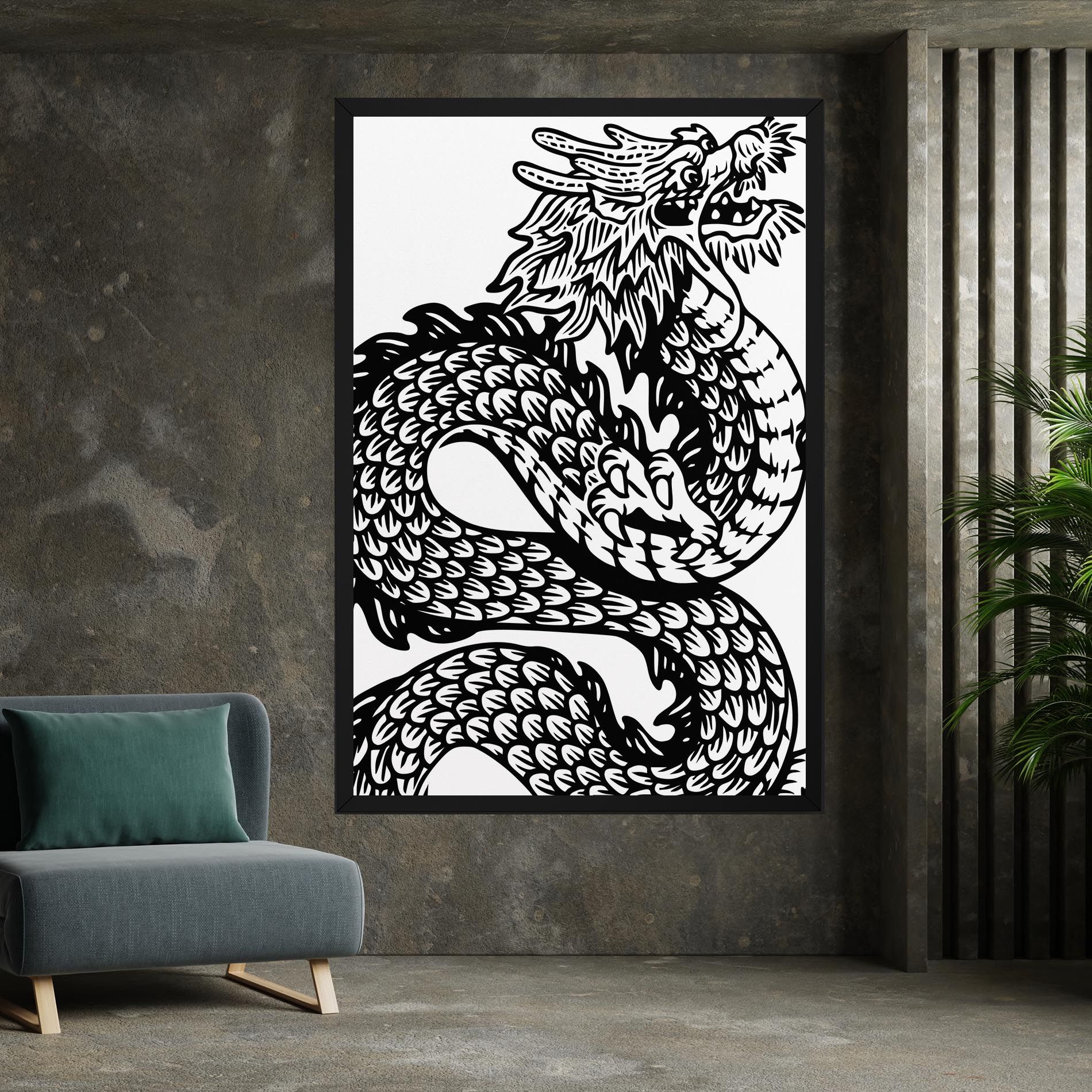 Dragon Black Line mockup 7