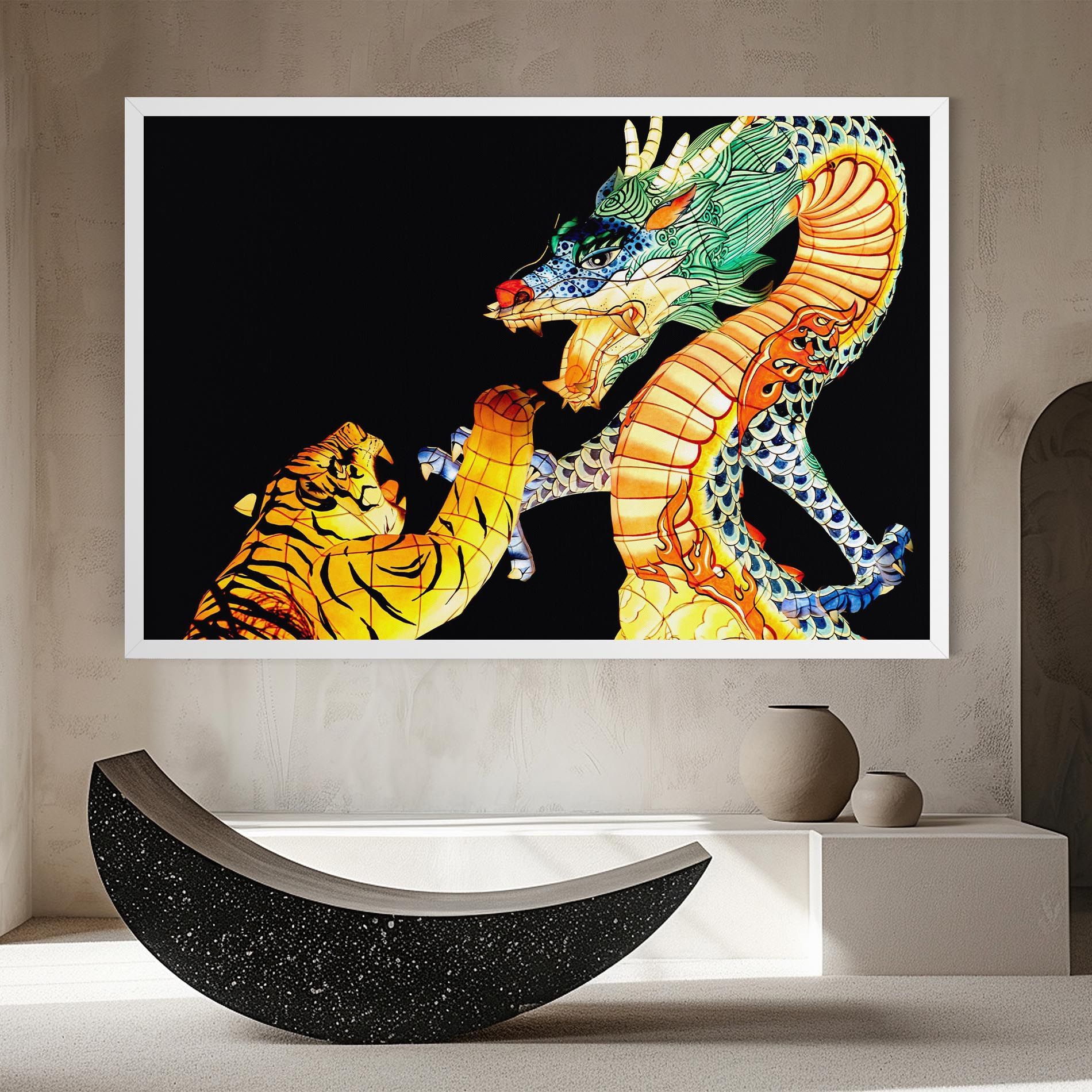 Chinese Dragon And Tiger mockup 8