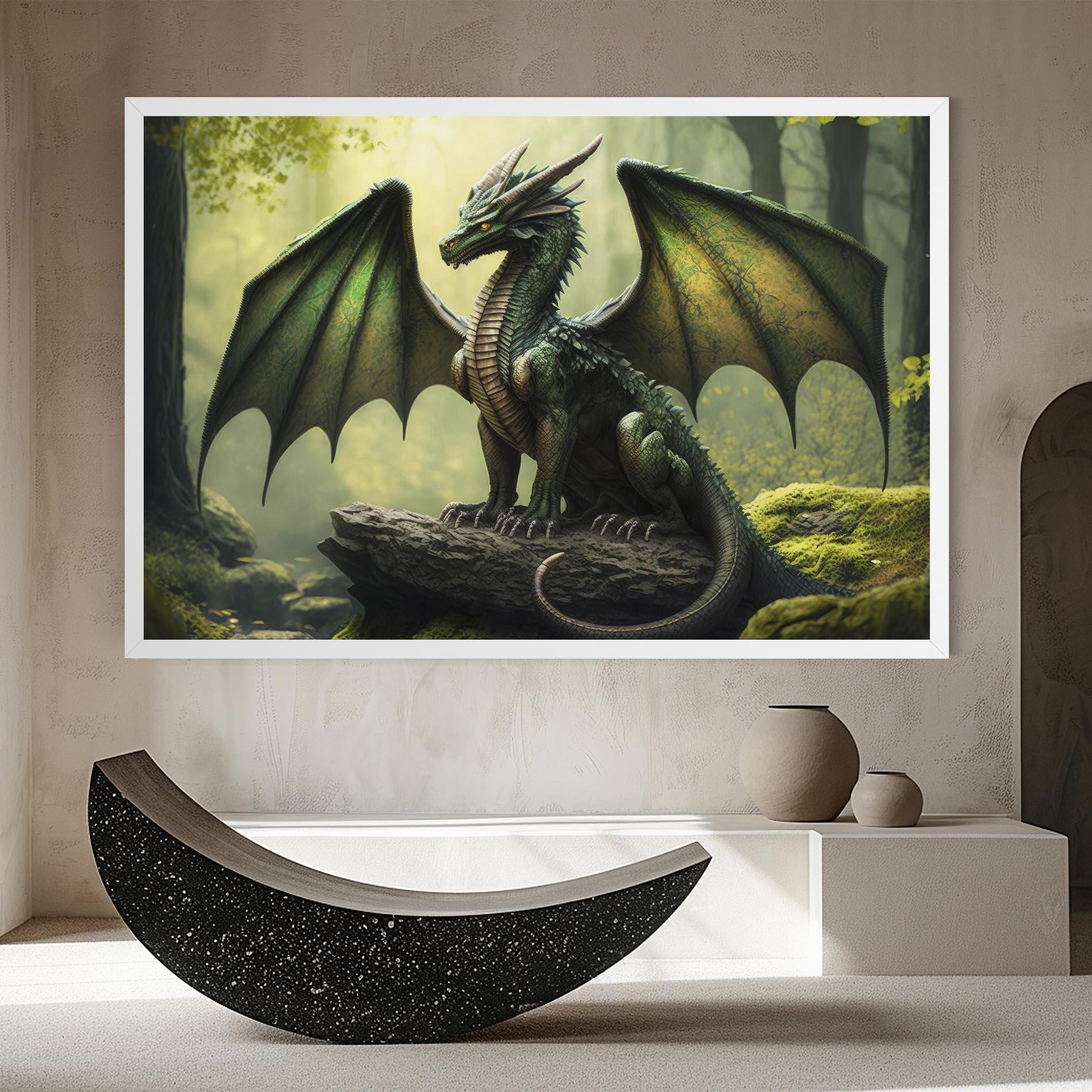 Leinwandbild Green Dragon mockup 8