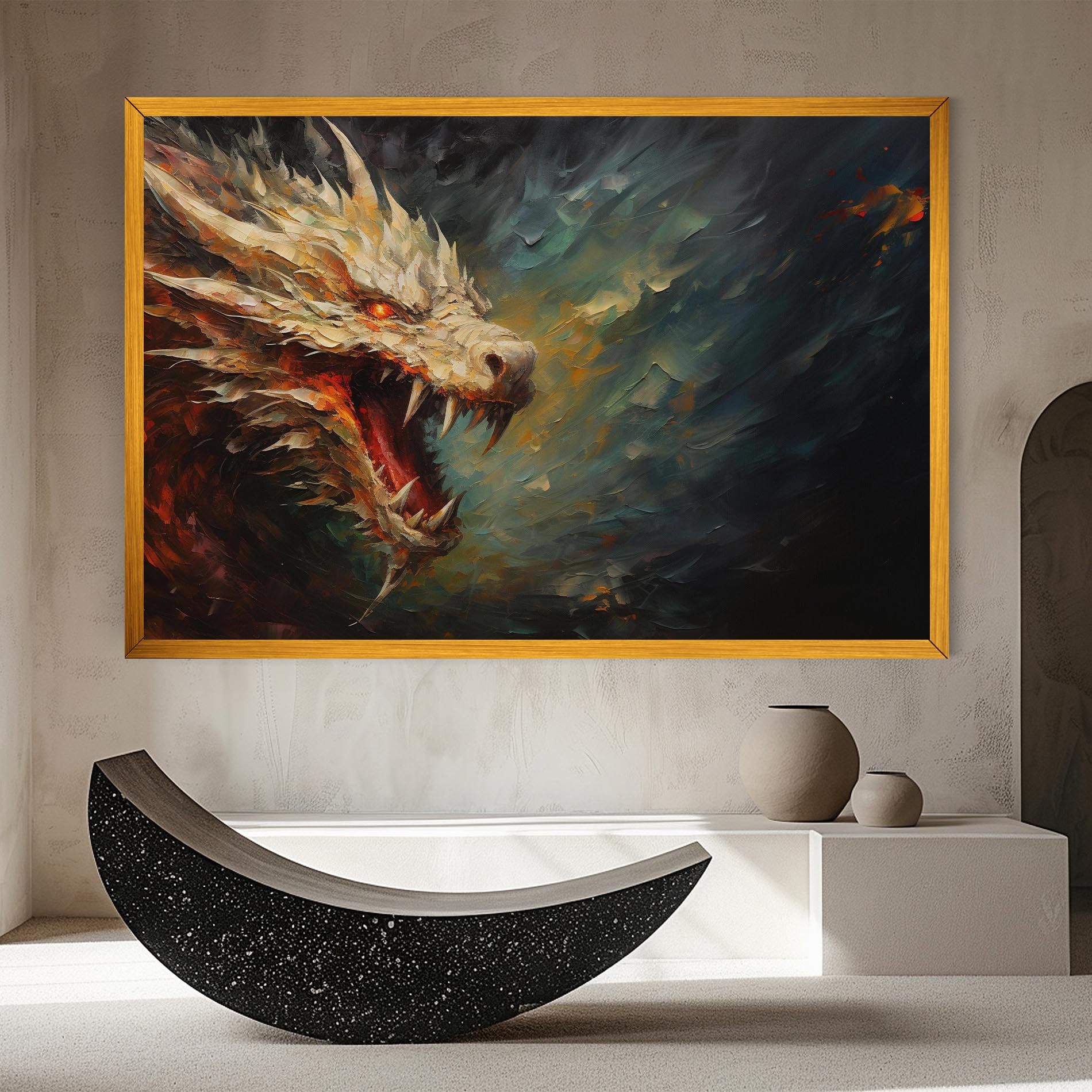 Angry Dragon Painting mockup 8