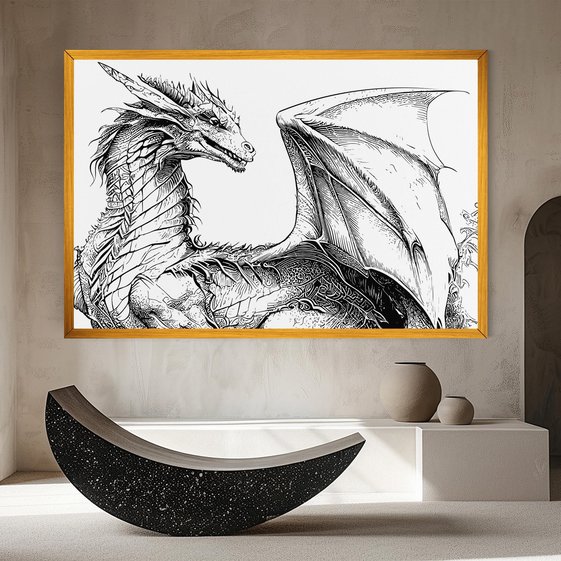 Dragon Sketch mockup 8