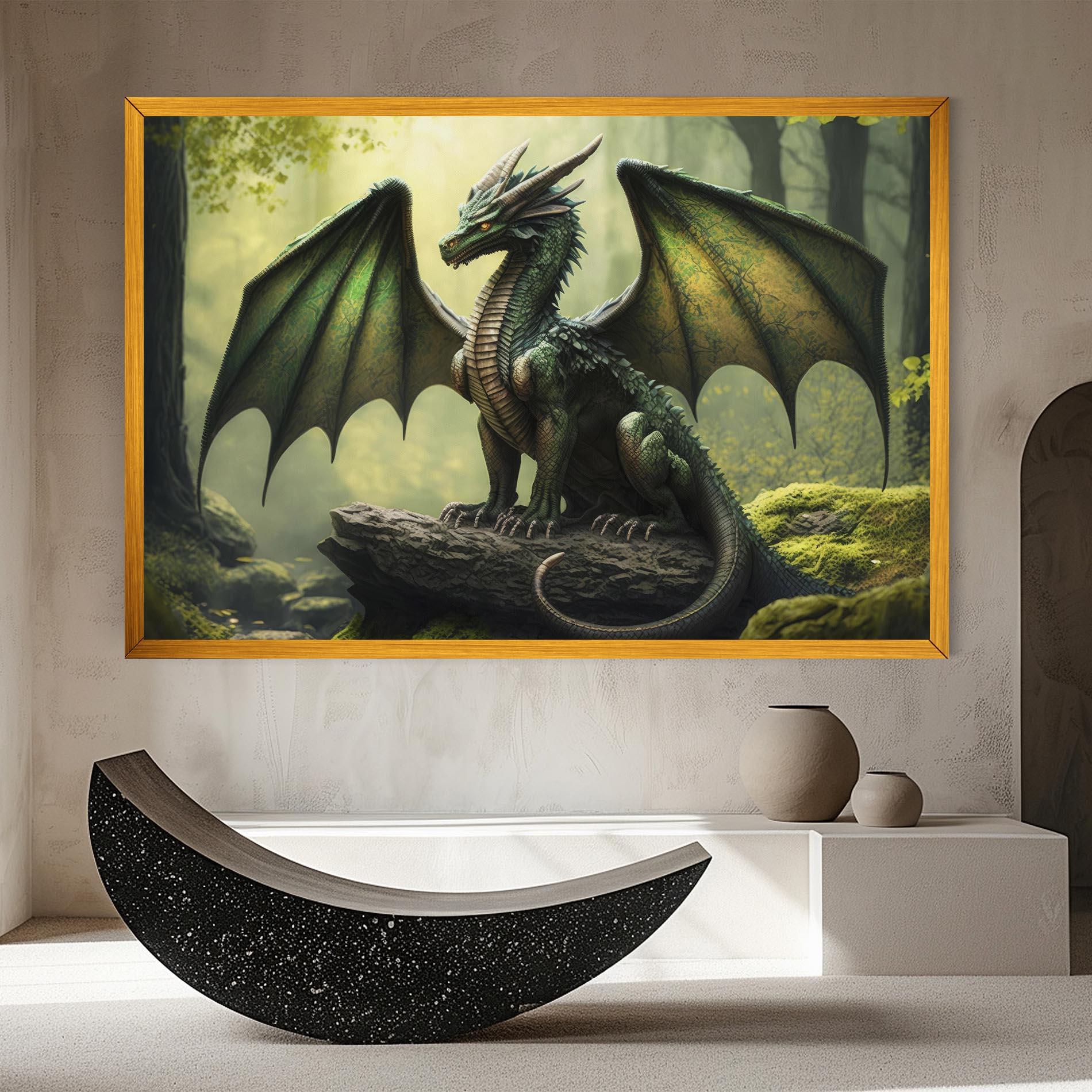 Leinwandbild Green Dragon mockup 8
