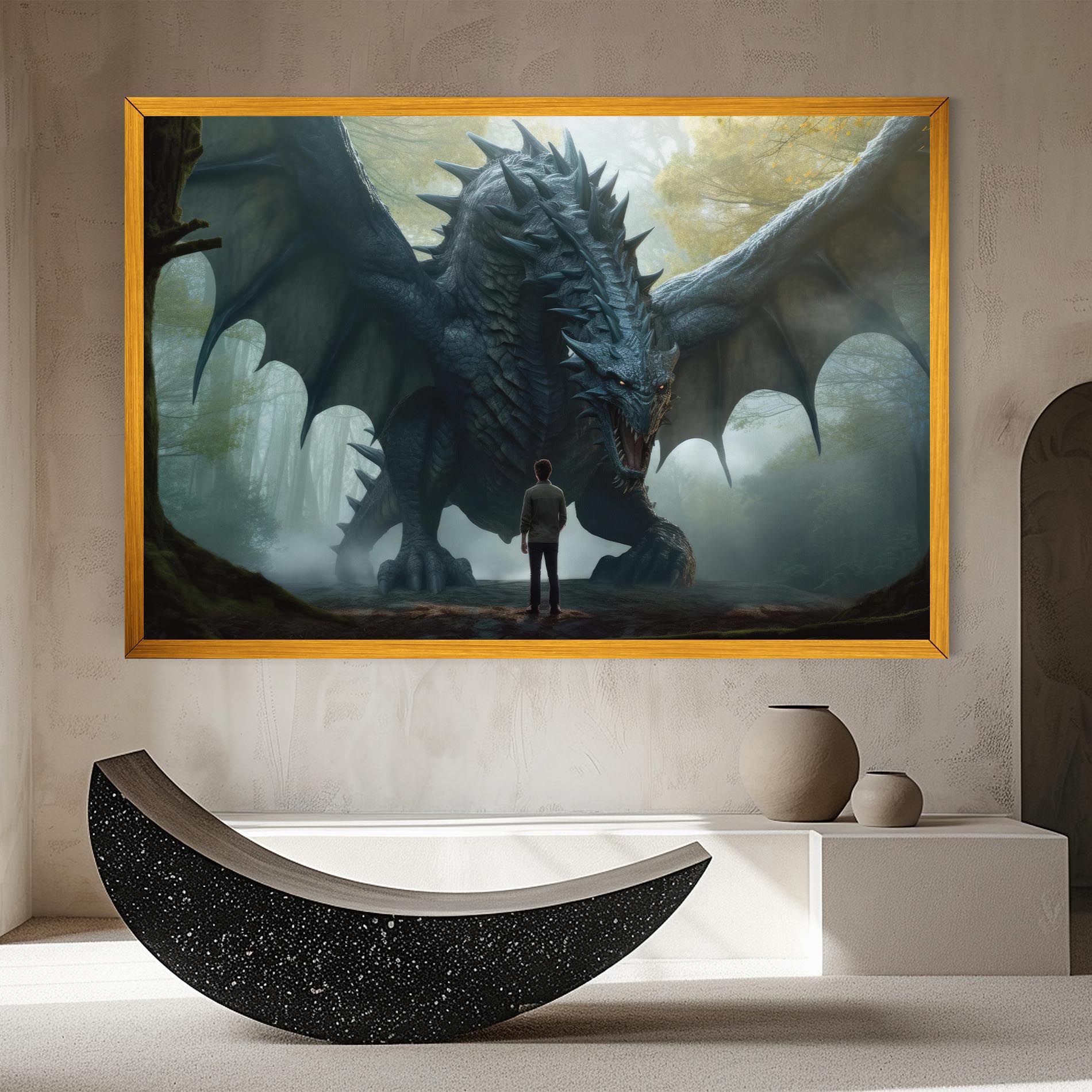 Huge Dragon Fantasy mockup 8