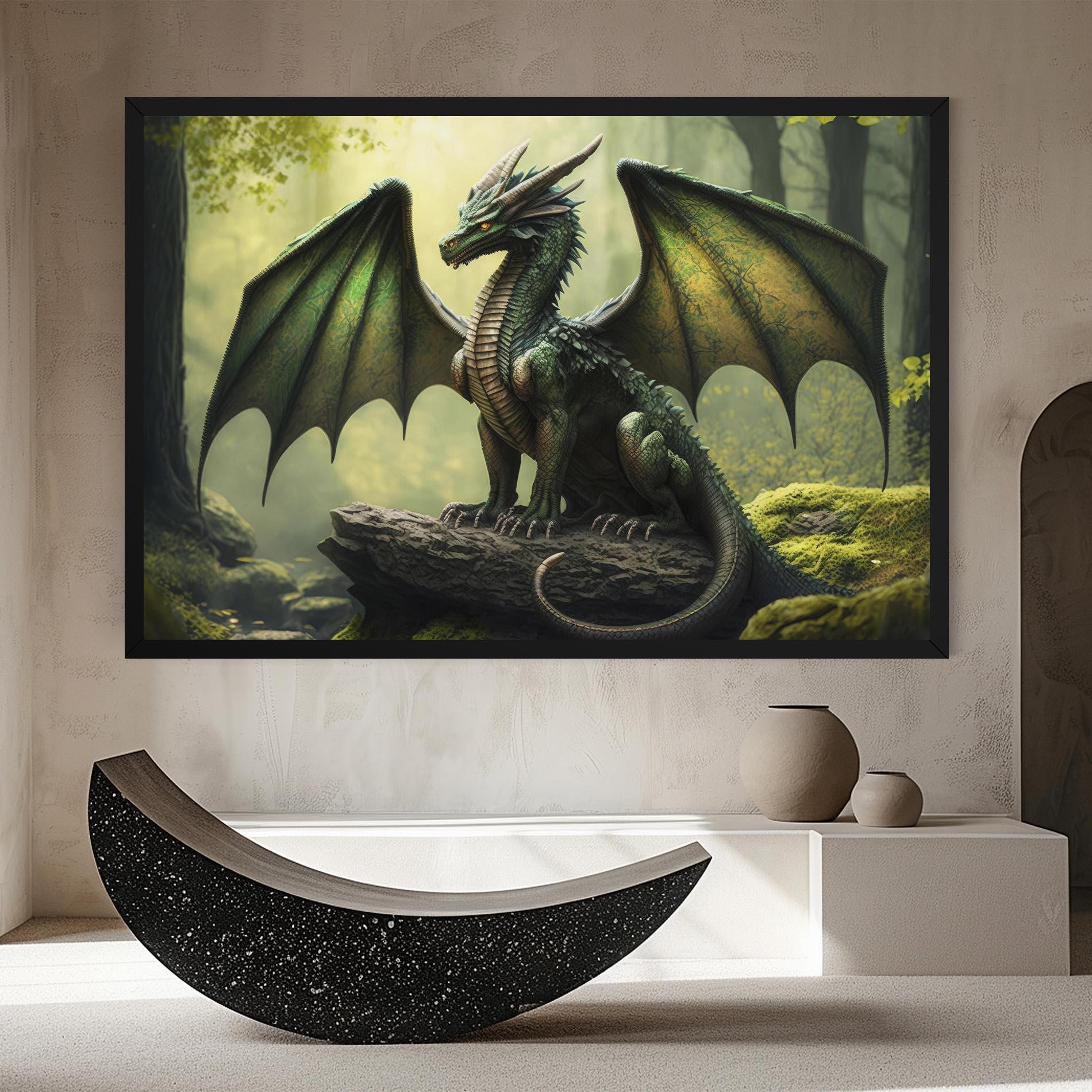 Leinwandbild Green Dragon mockup 8