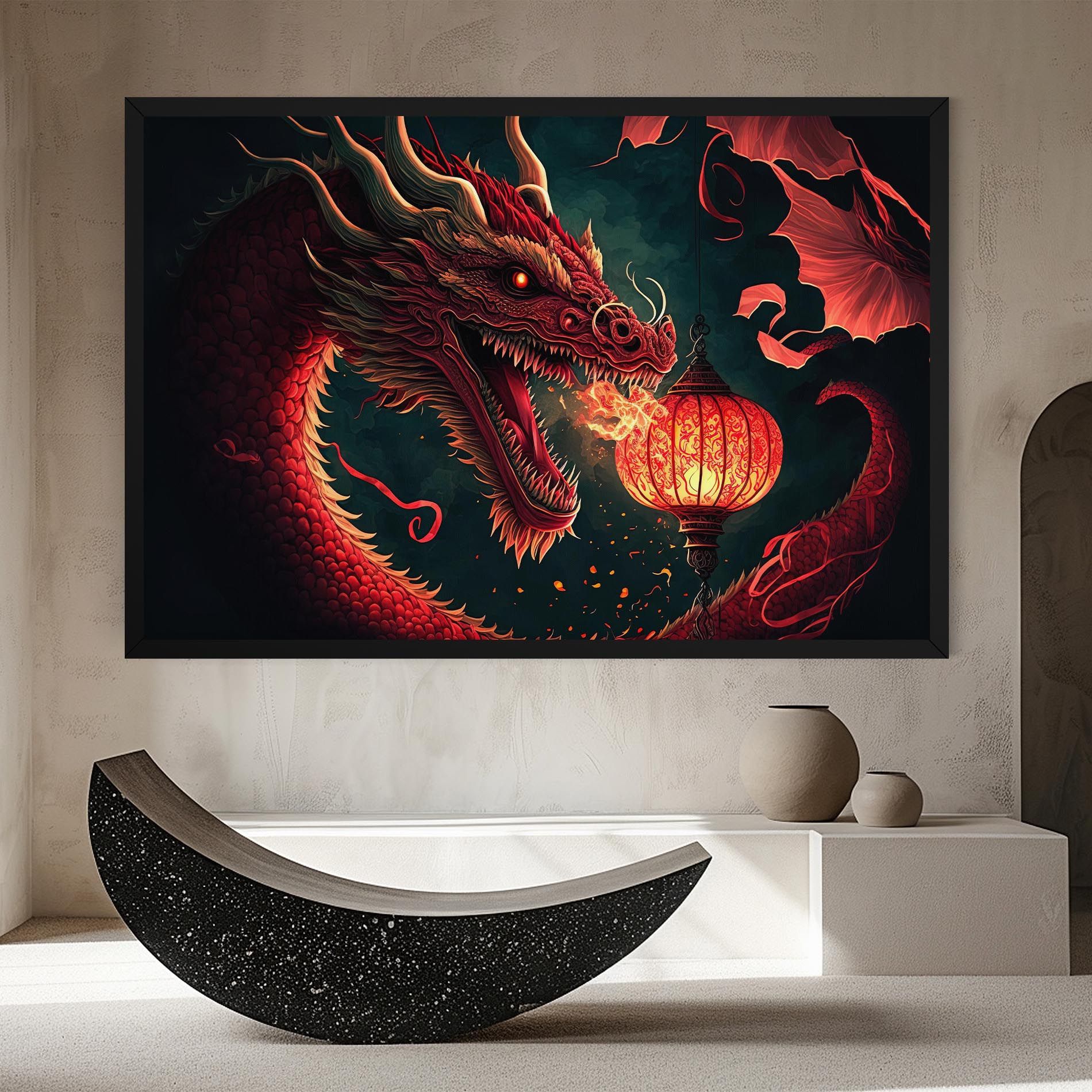 Red Fire Dragon mockup 8