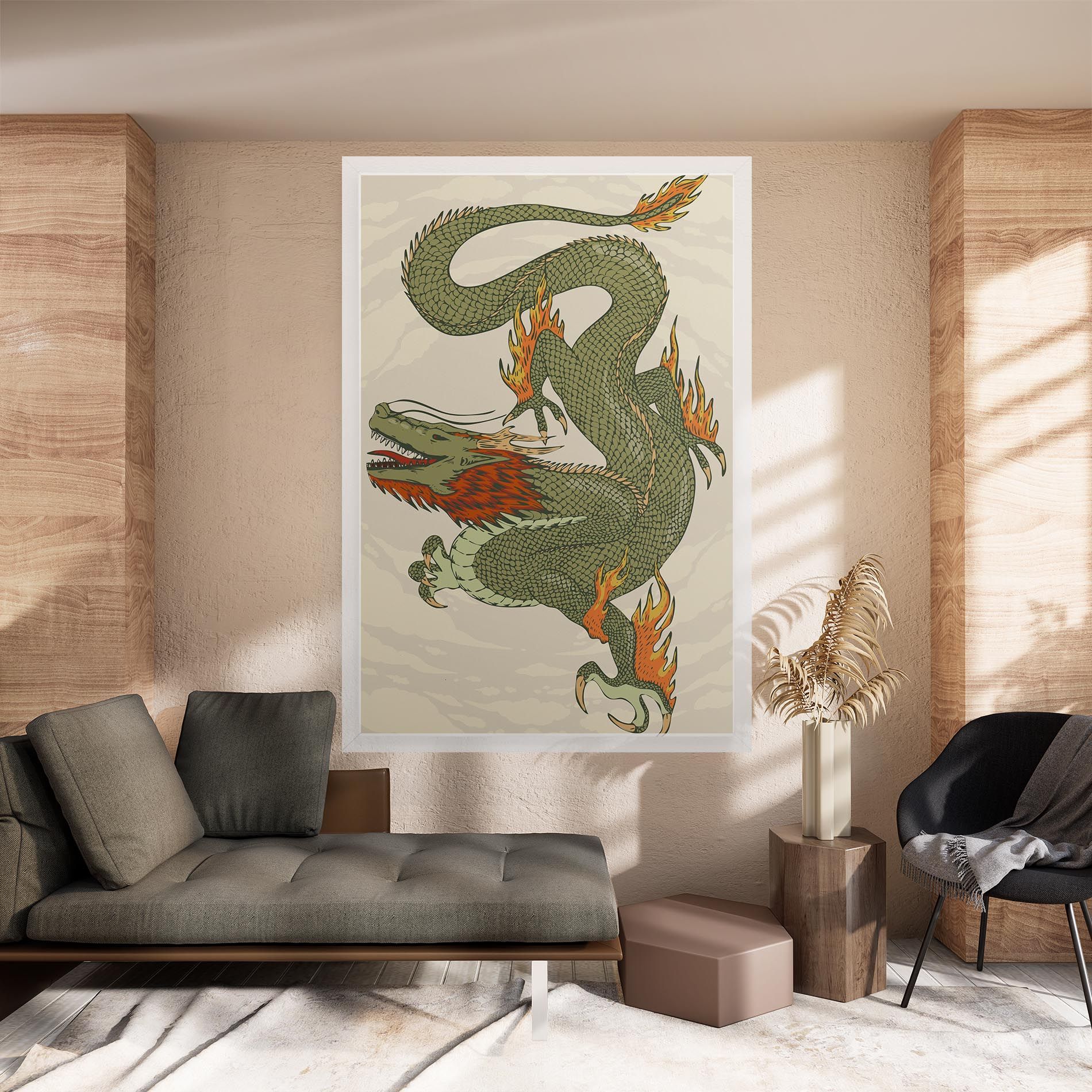 Chinese Dragon Green mockup 8