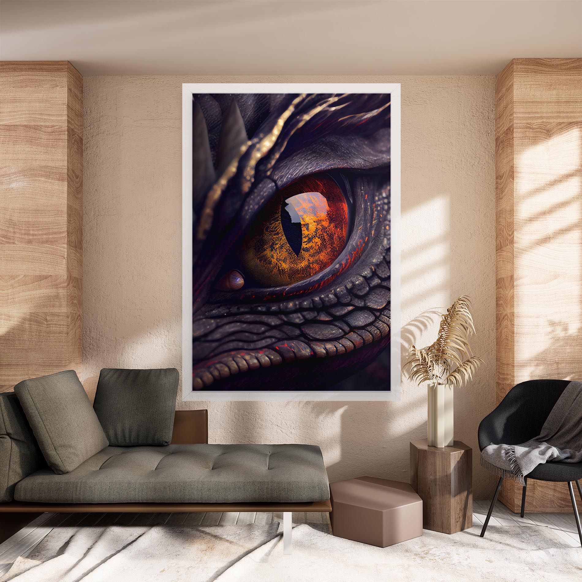 Close Up Red Eye Dragon mockup 8