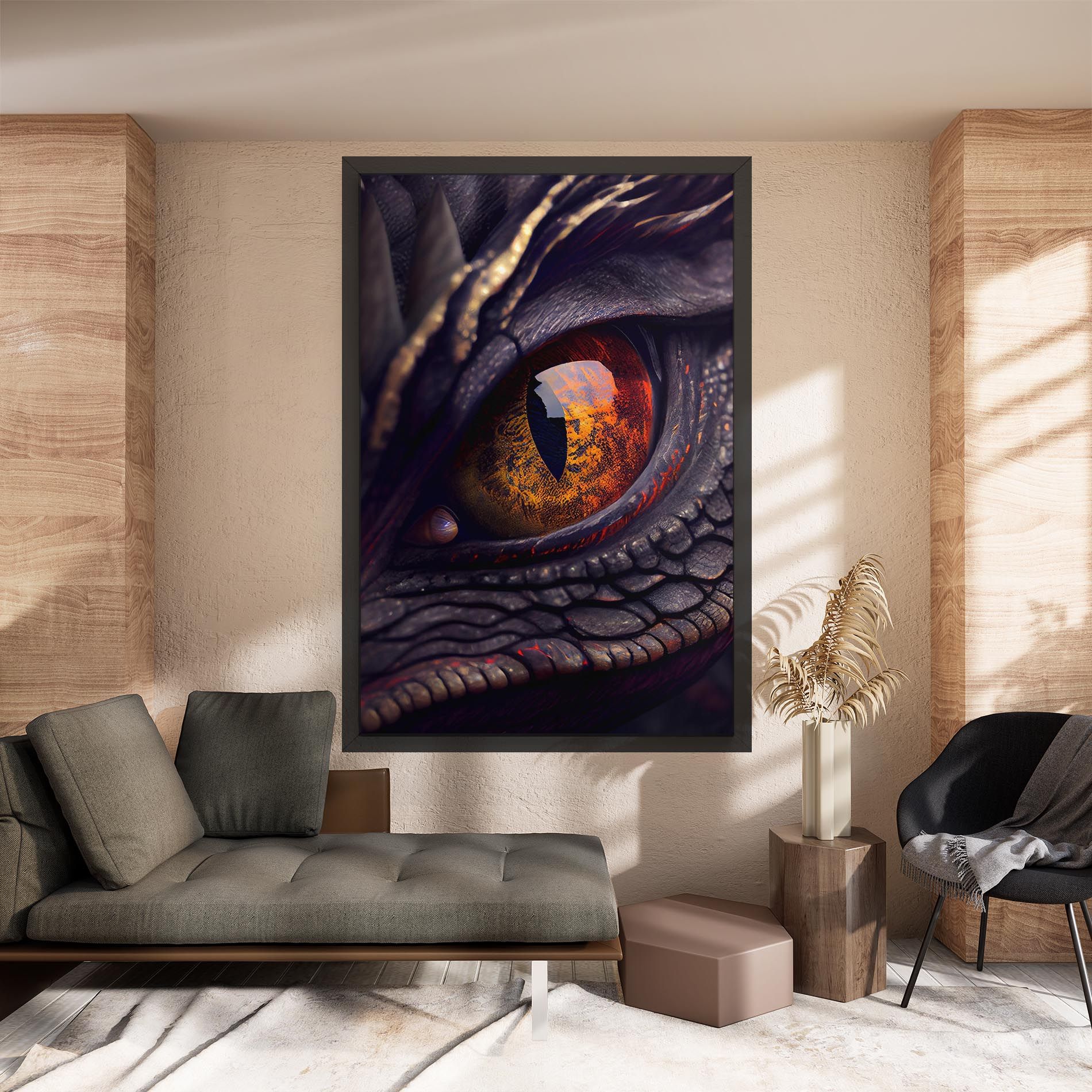 Close Up Red Eye Dragon mockup 8