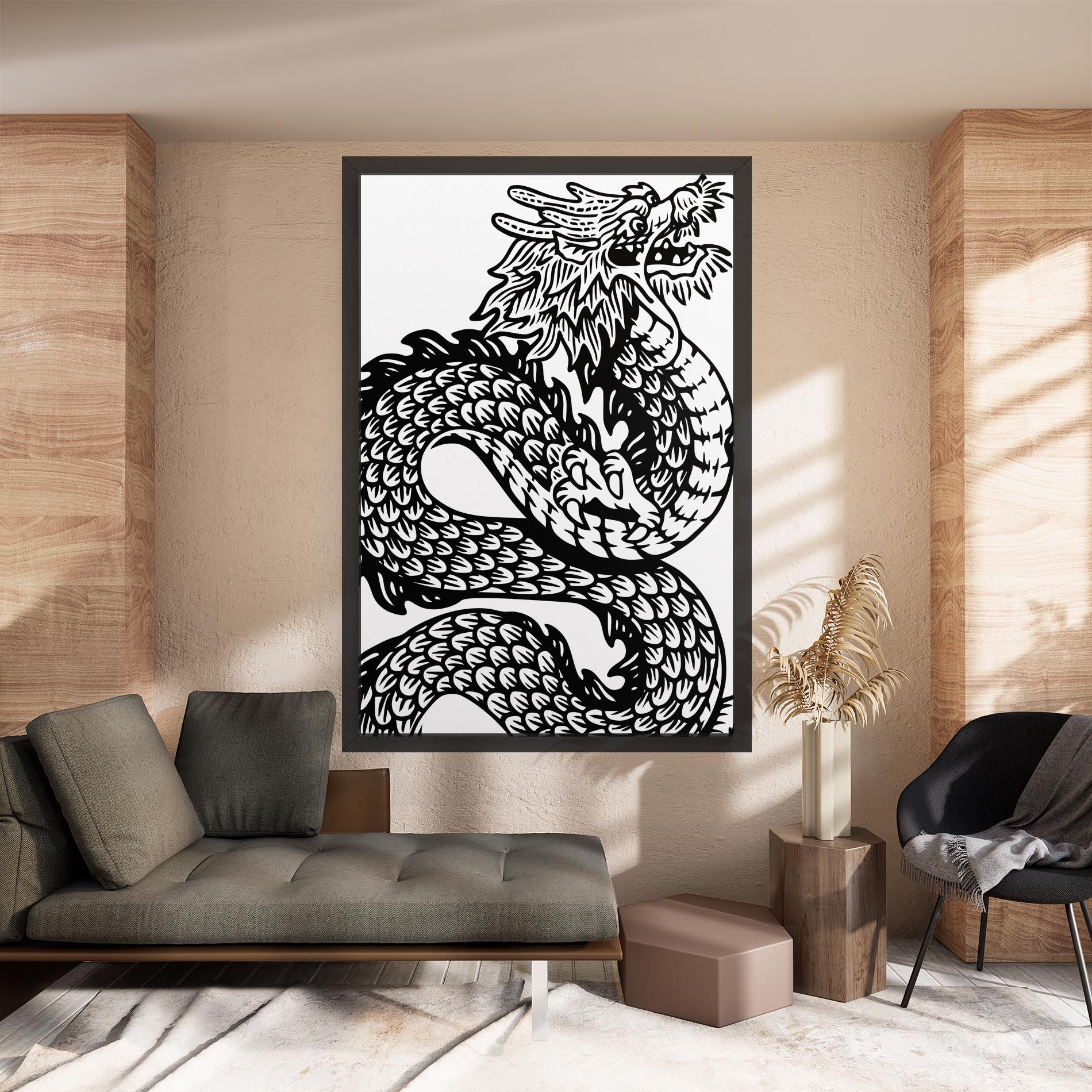 Dragon Black Line mockup 8