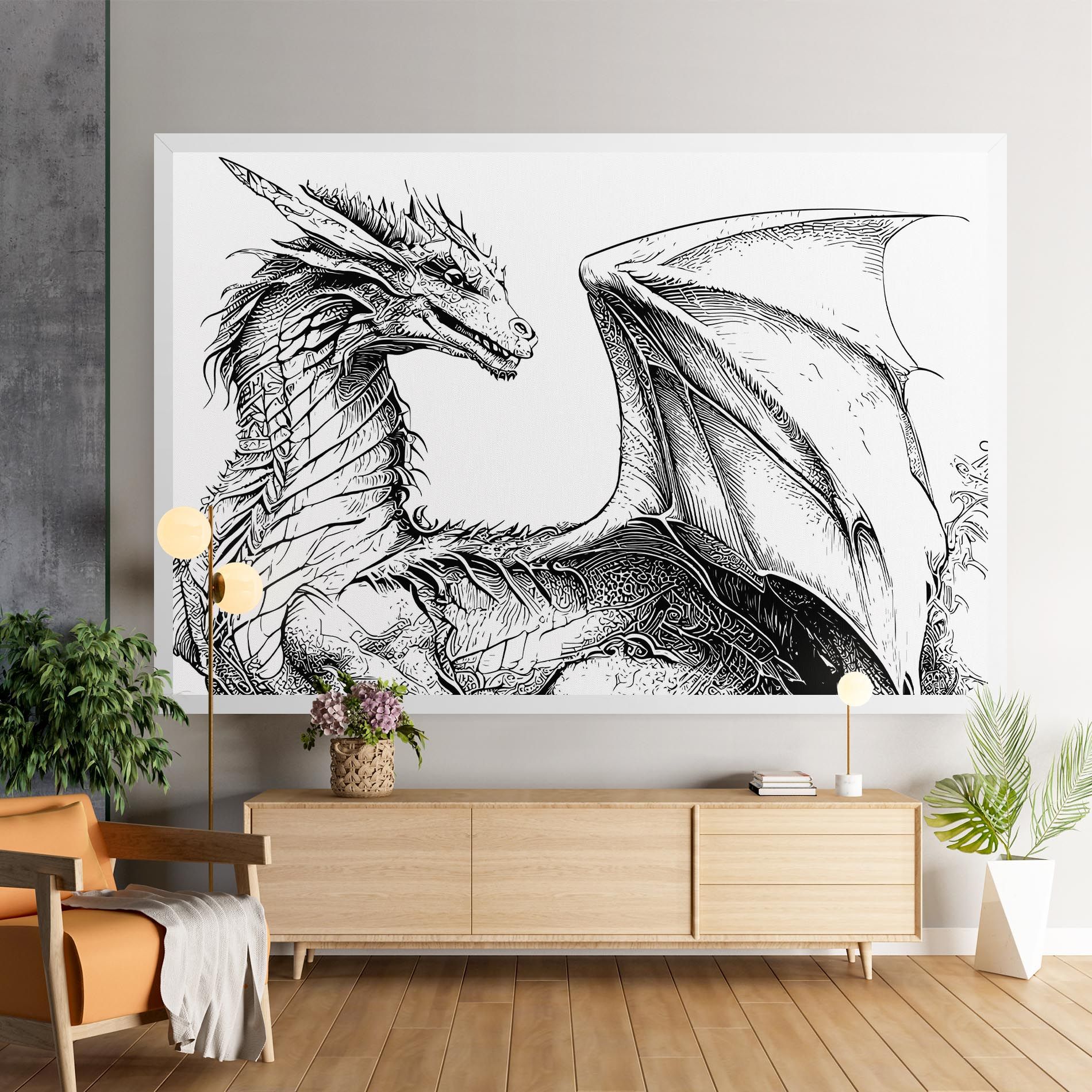 Dragon Sketch mockup 9