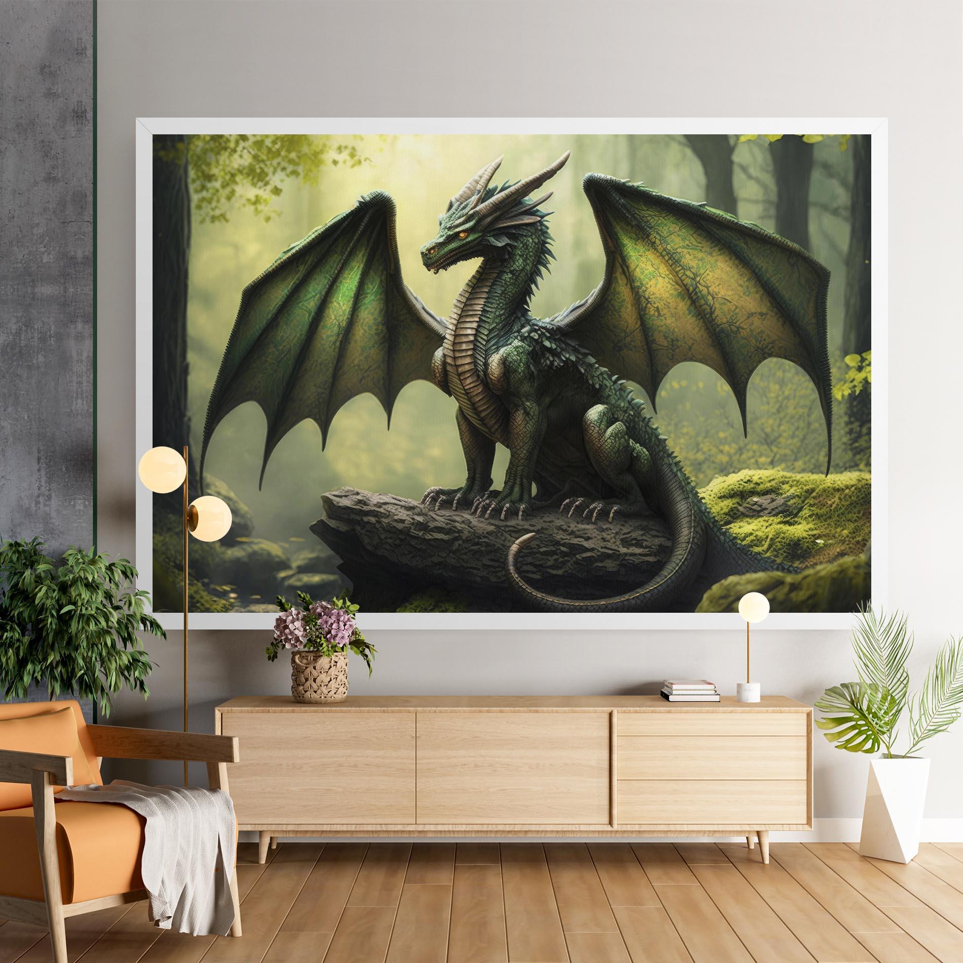 Leinwandbild Green Dragon mockup 9