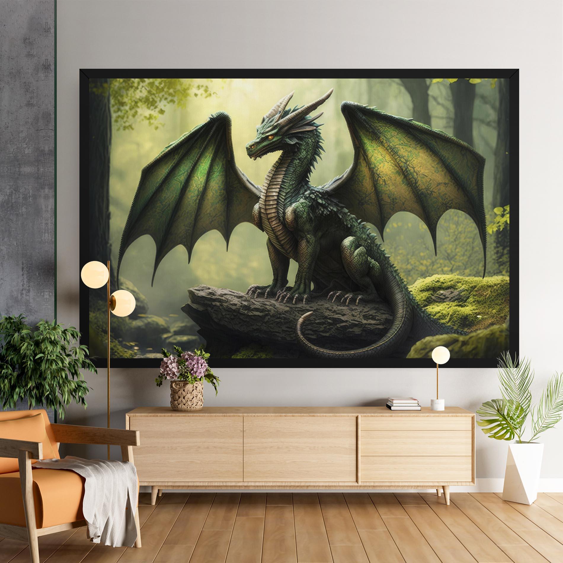Leinwandbild Green Dragon mockup 9