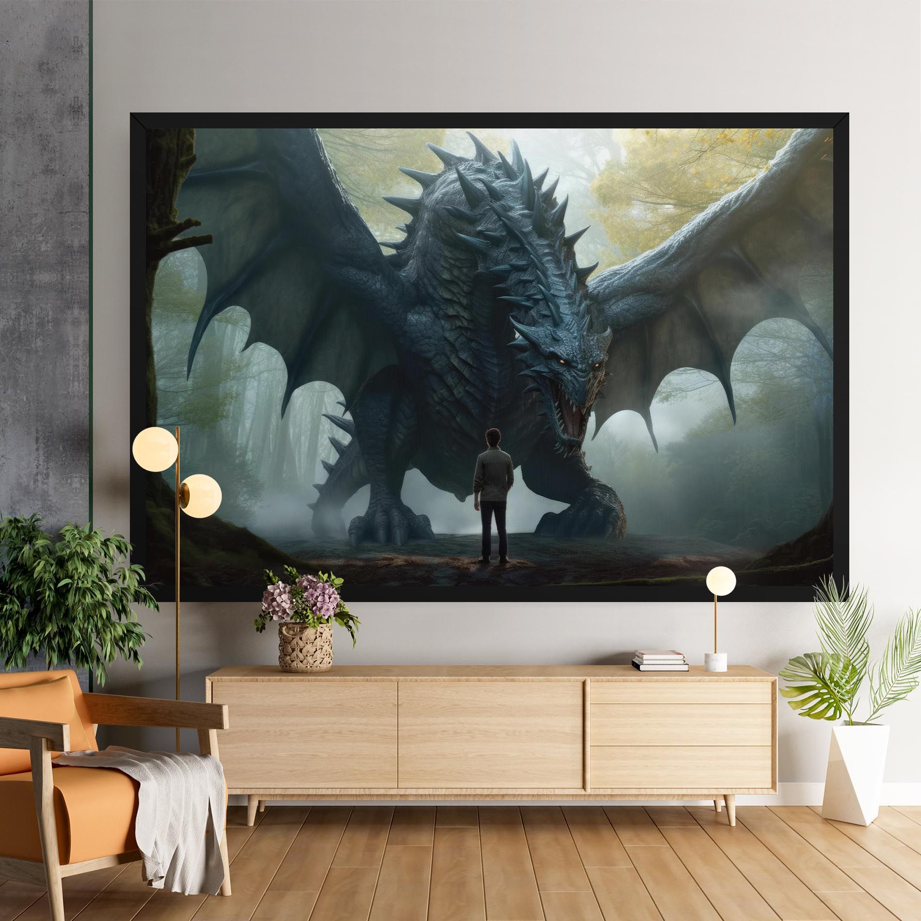 Huge Dragon Fantasy mockup 9
