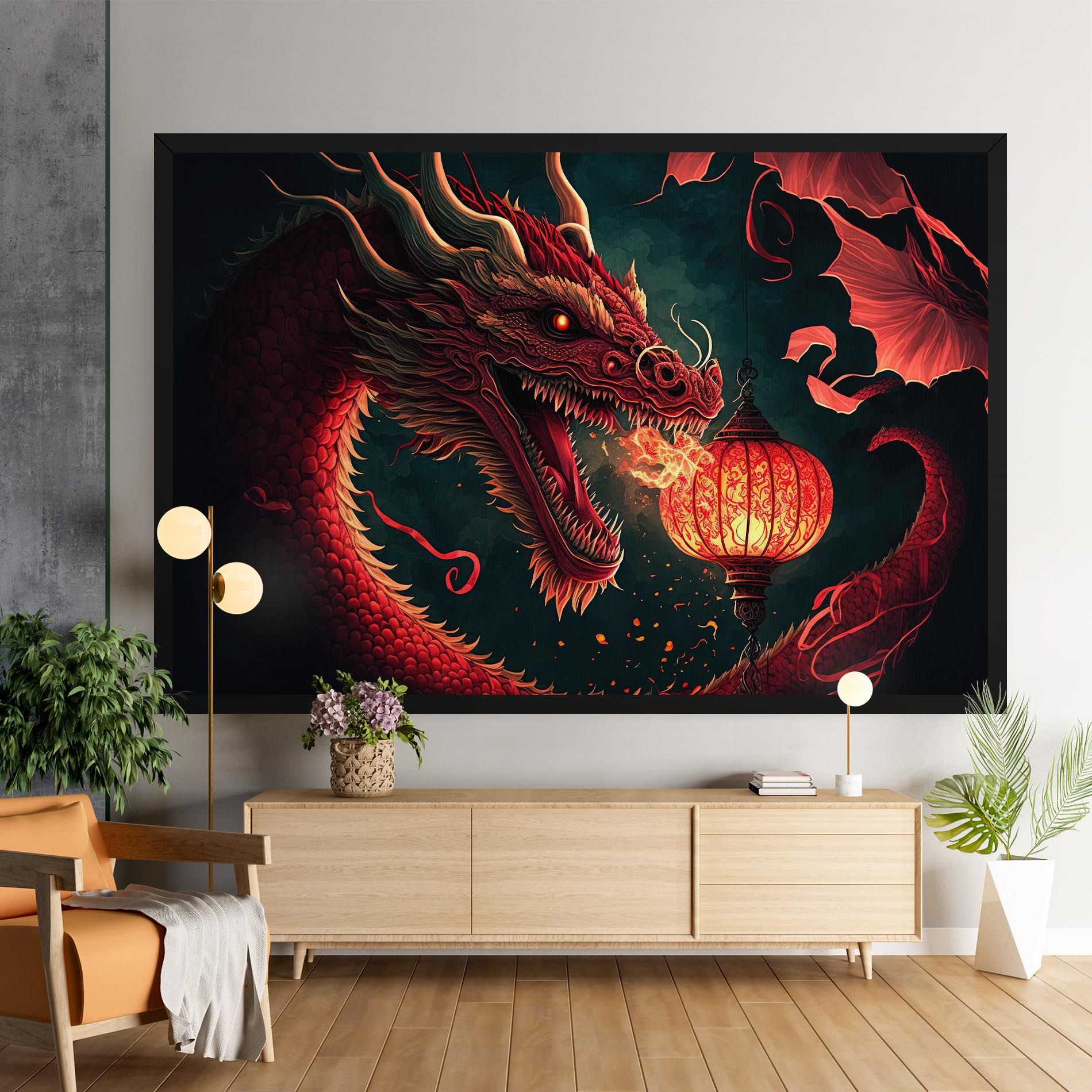 Red Fire Dragon mockup 9