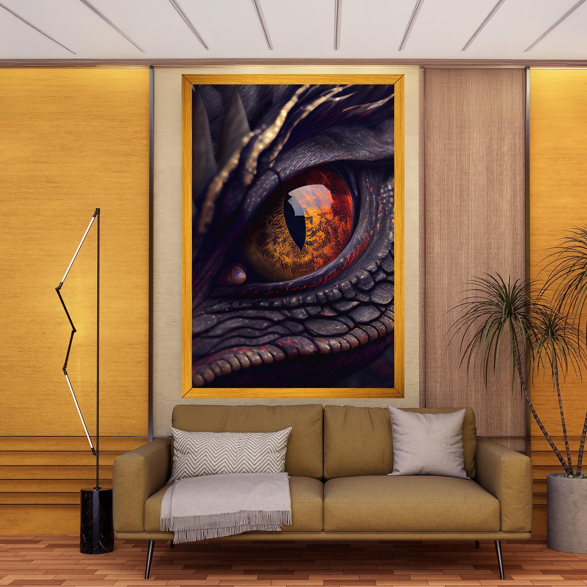 Close Up Red Eye Dragon mockup 9