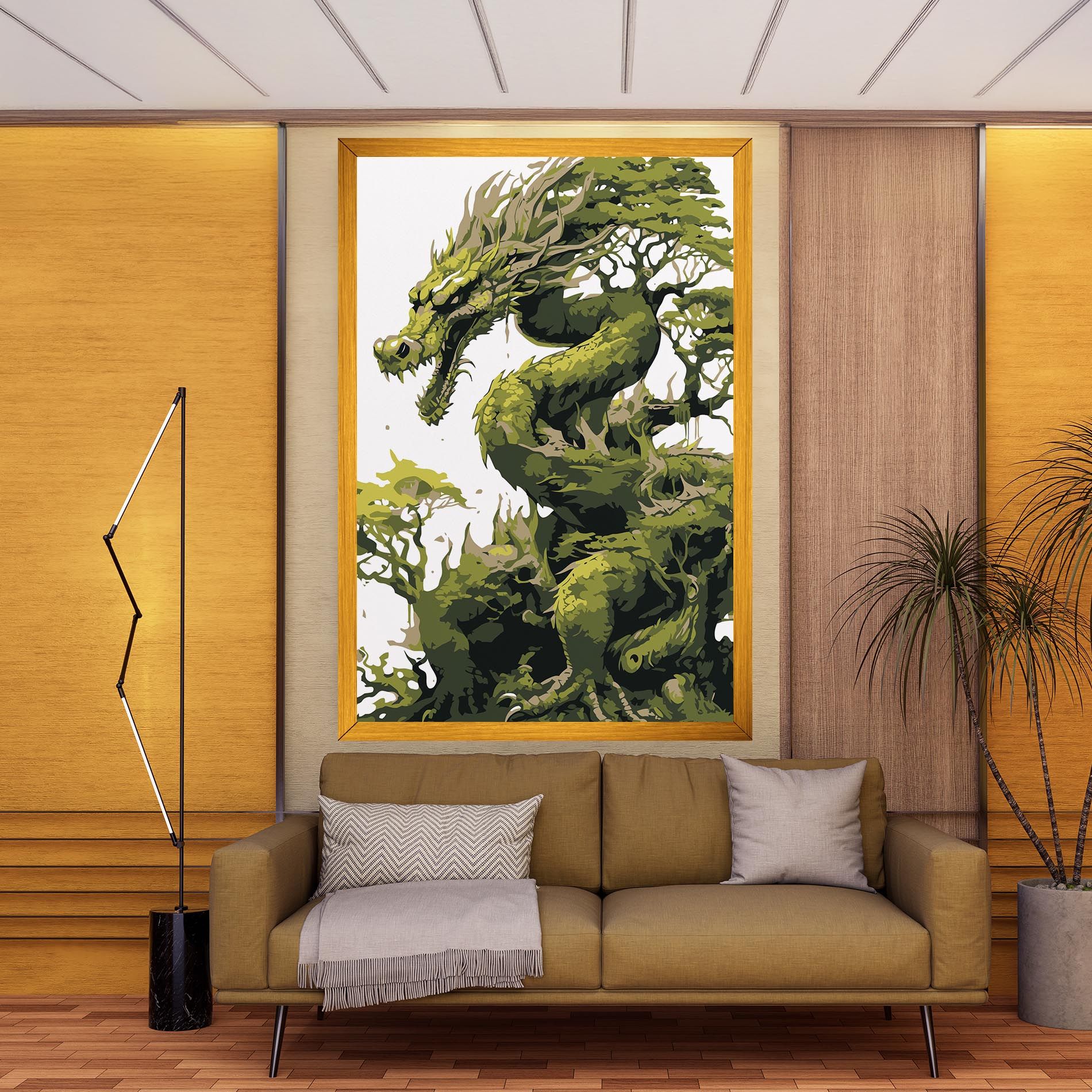 Green Nature Dragon mockup 9