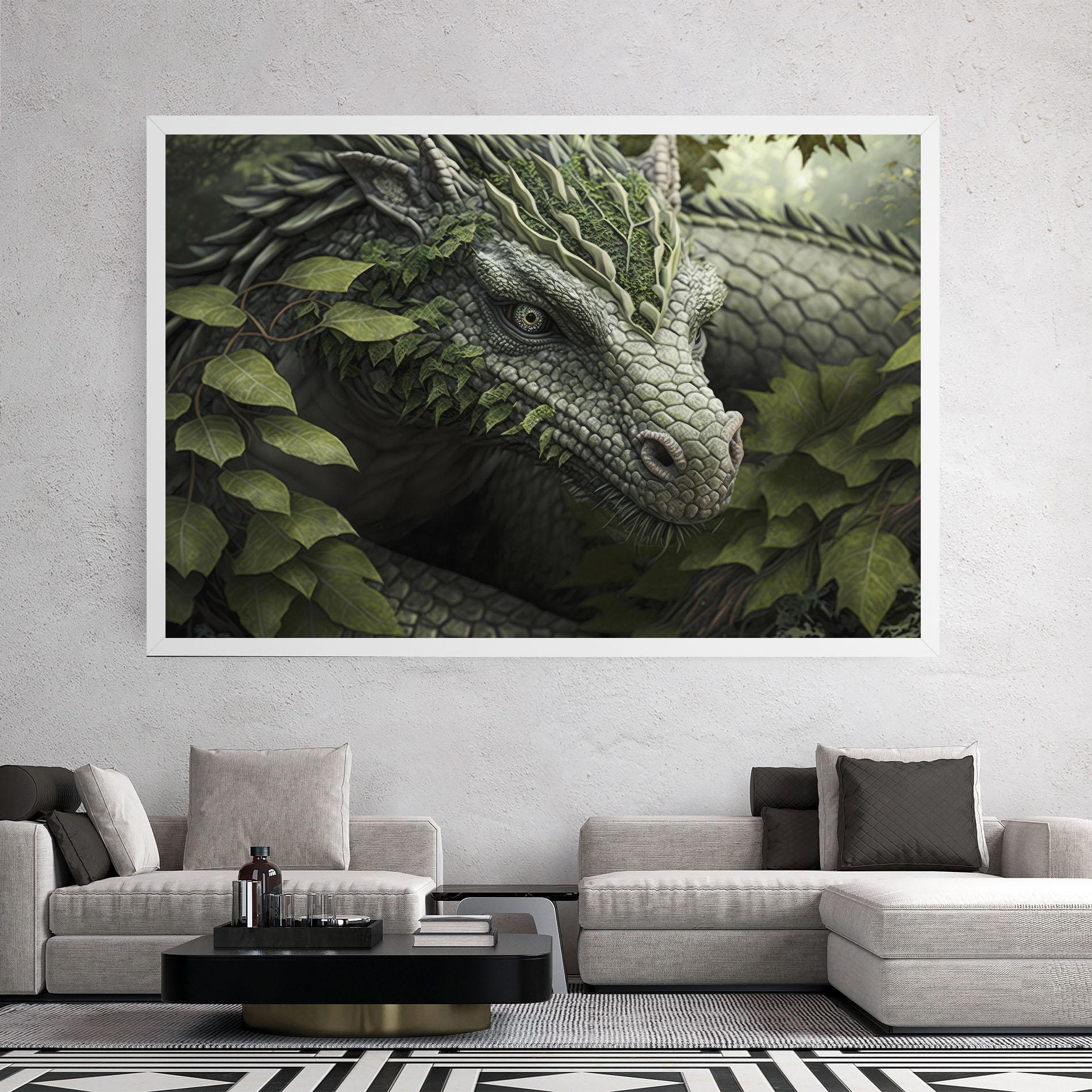 Leinwandbild Ancient Forest Dragon mockup 2