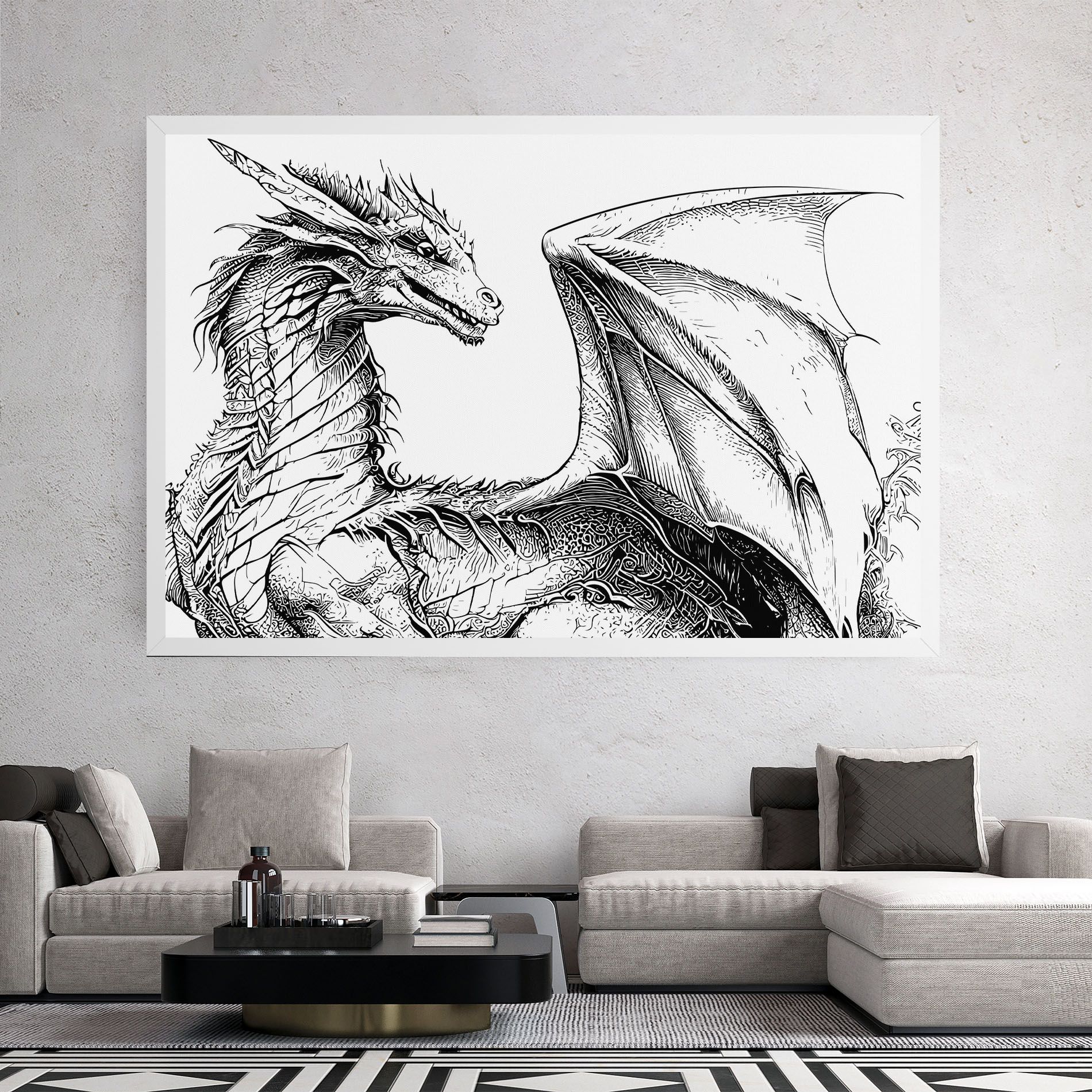 Dragon Sketch mockup 2