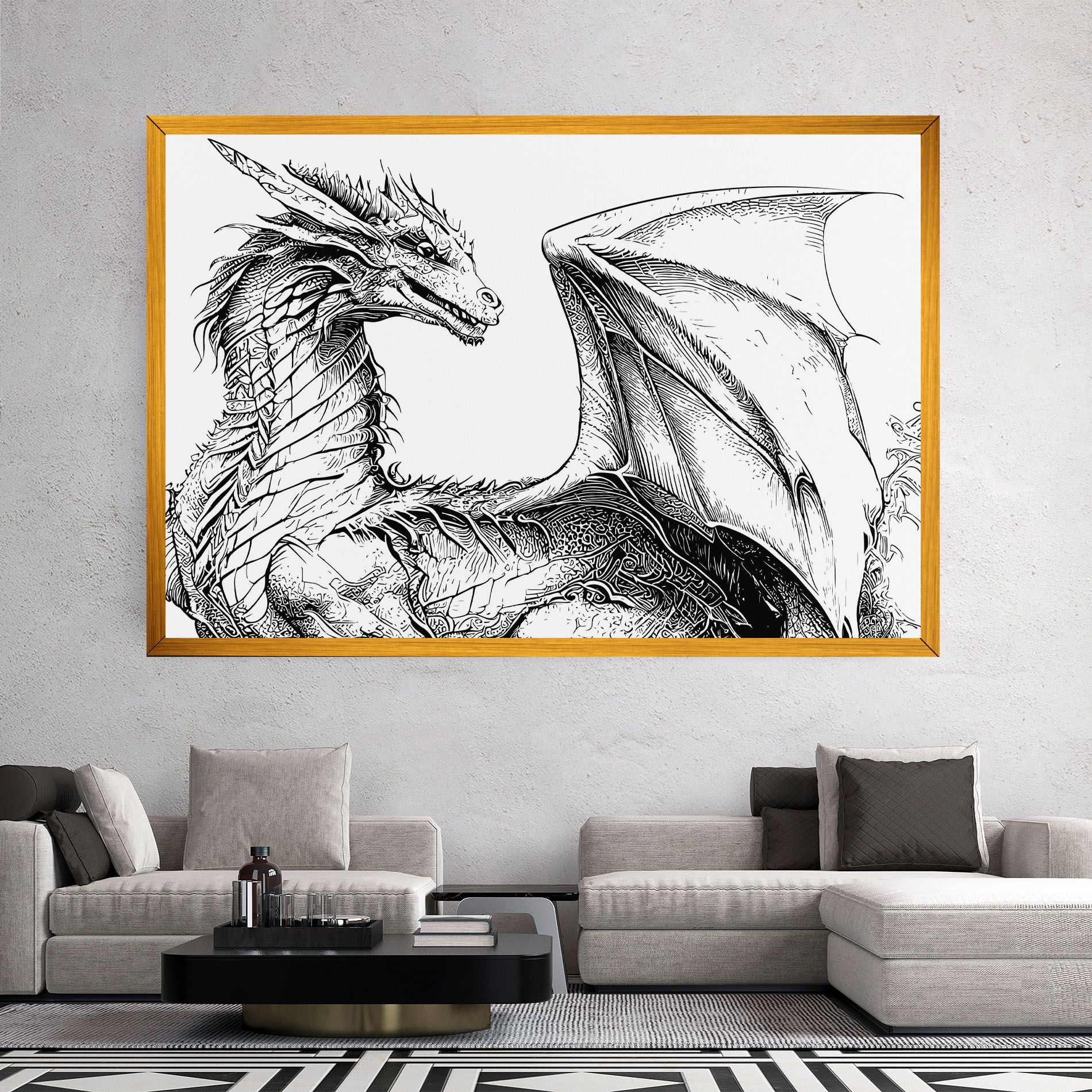 Dragon Sketch mockup 2