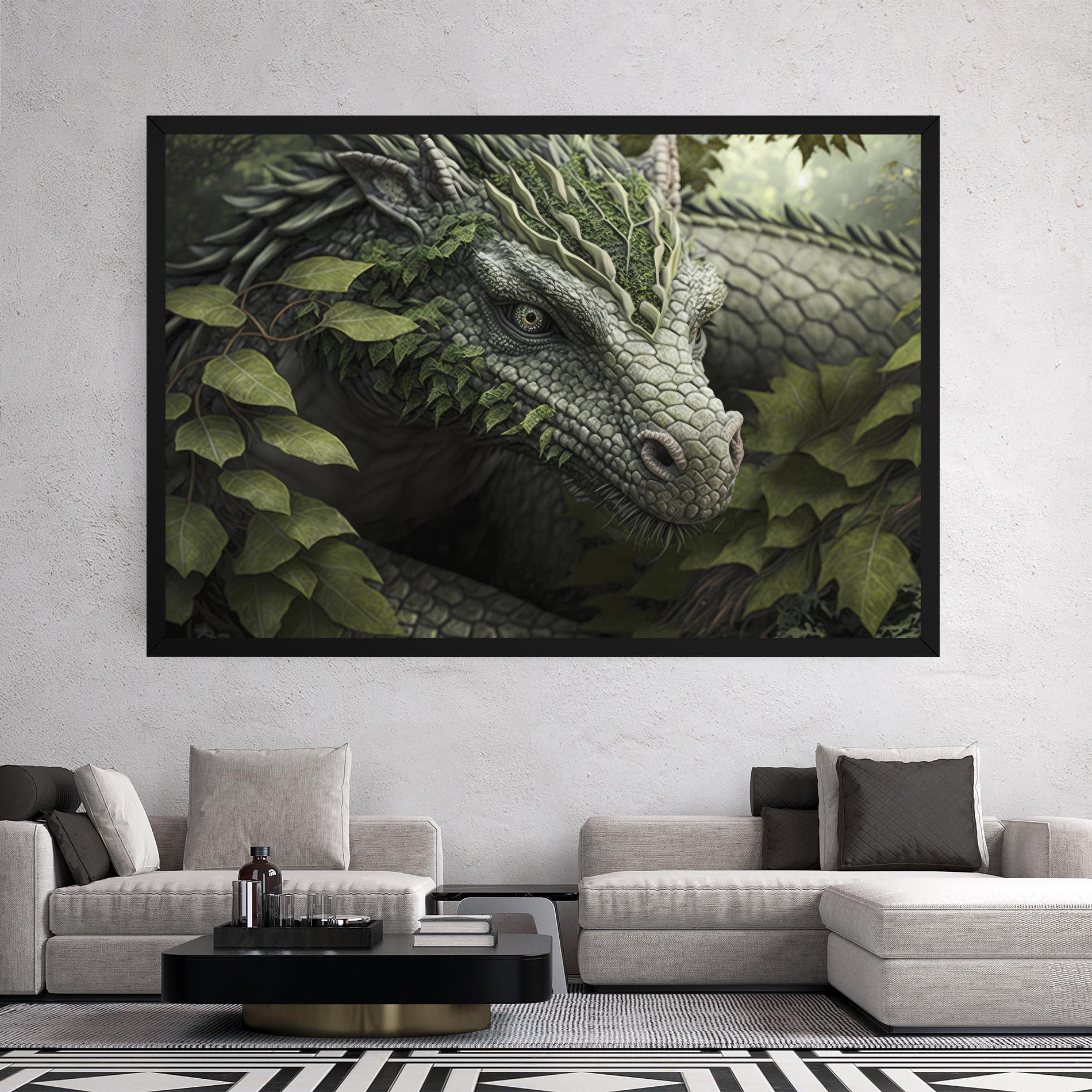 Leinwandbild Ancient Forest Dragon mockup 2