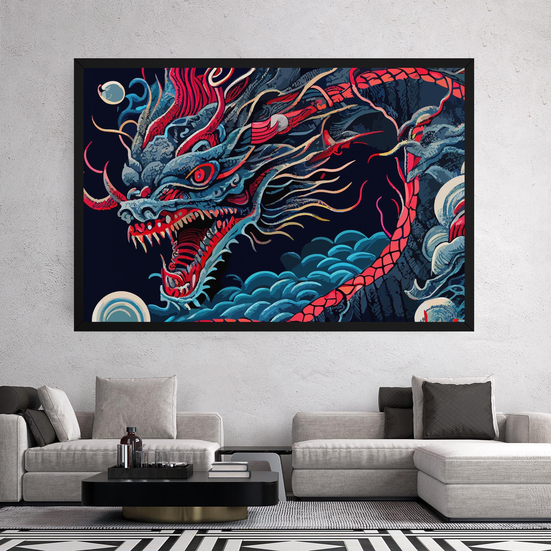 Leinwandbild Cloud Dragon mockup 2